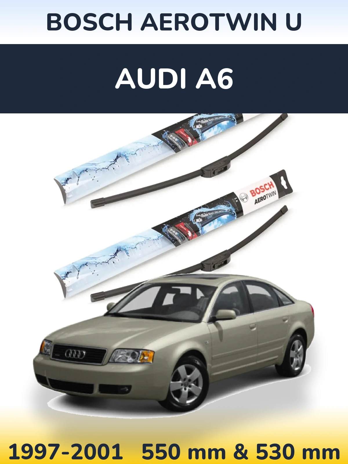 Ștergătoare BOSCH AeroTwin U pentru Audi A6