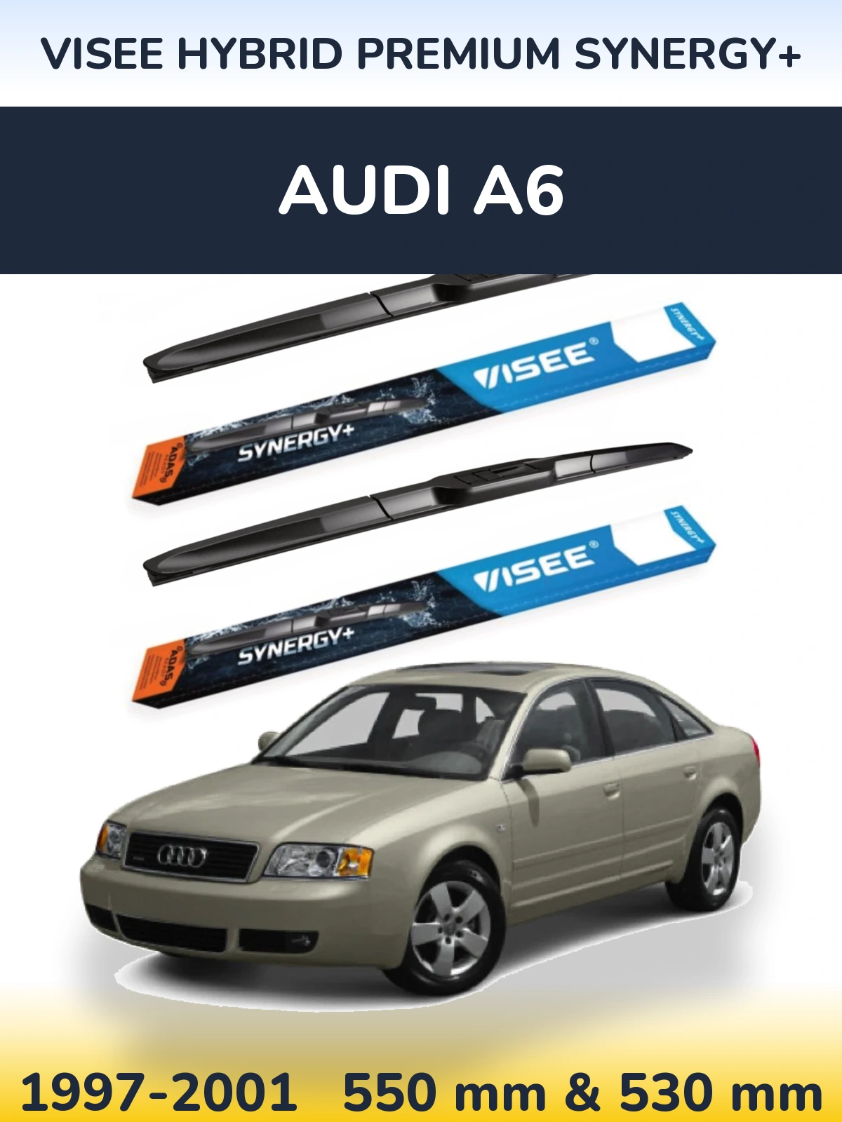 Ștergătoare VISEE HYBRID PREMIUM SYNERGY+ pentru Audi A6
