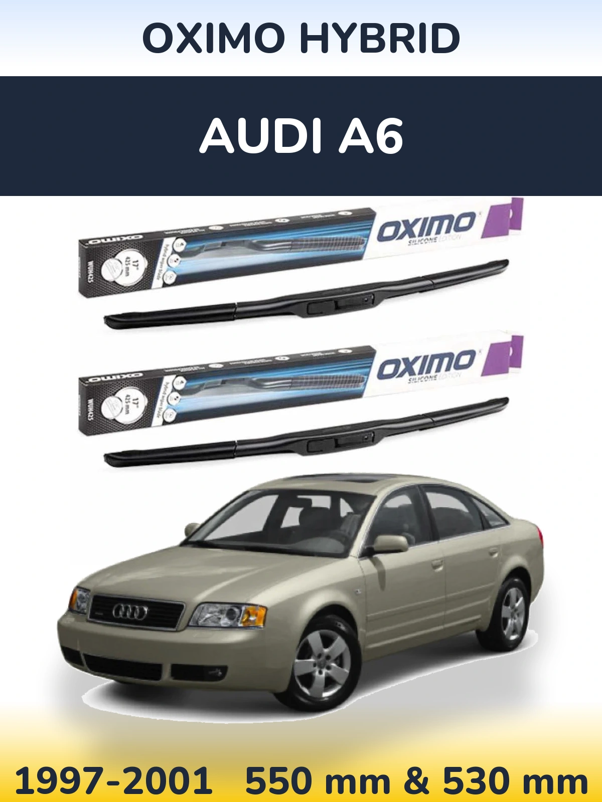 Ștergătoare Oximo Hybrid pentru Audi A6