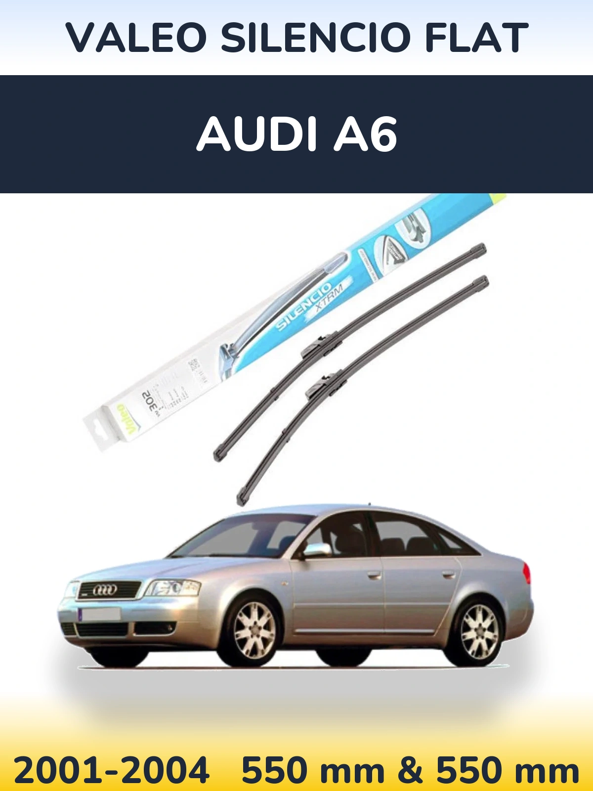 Ștergătoare Valeo Silencio Flat pentru Audi A6