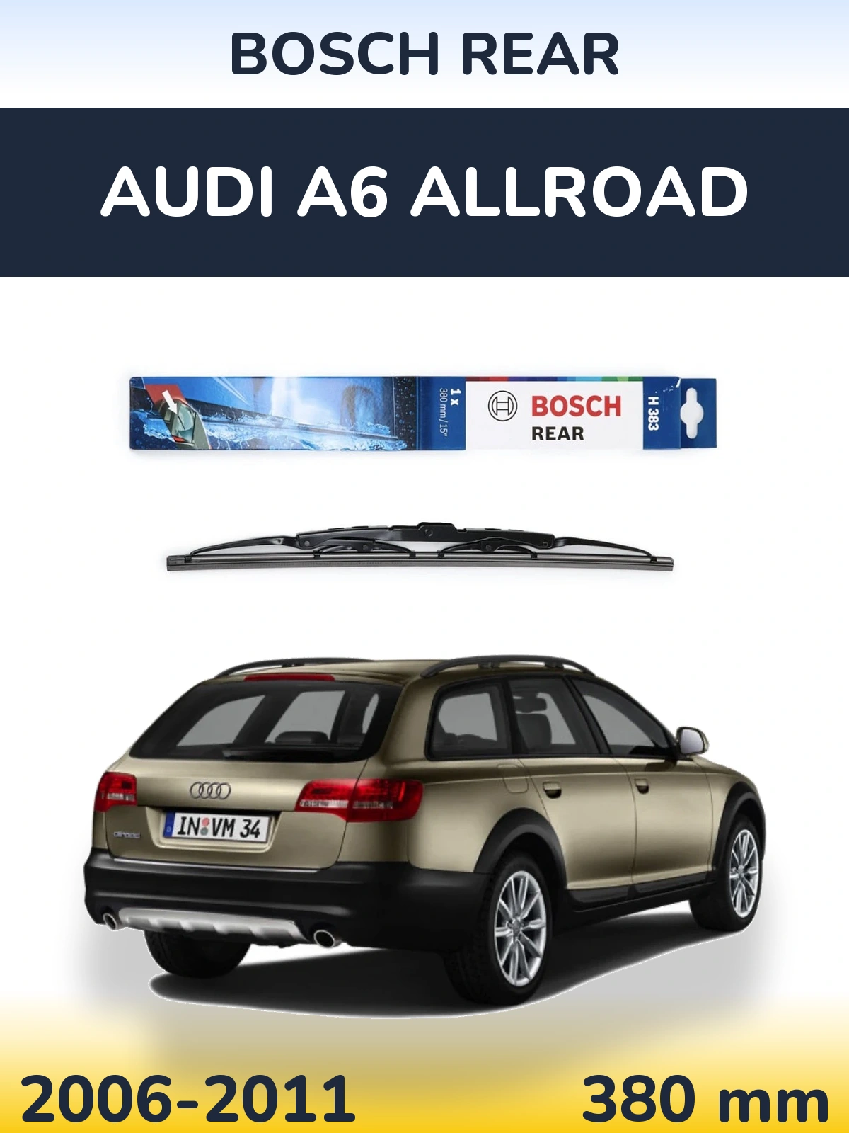 Ștergătoare BOSCH Rear pentru Audi A6 Allroad