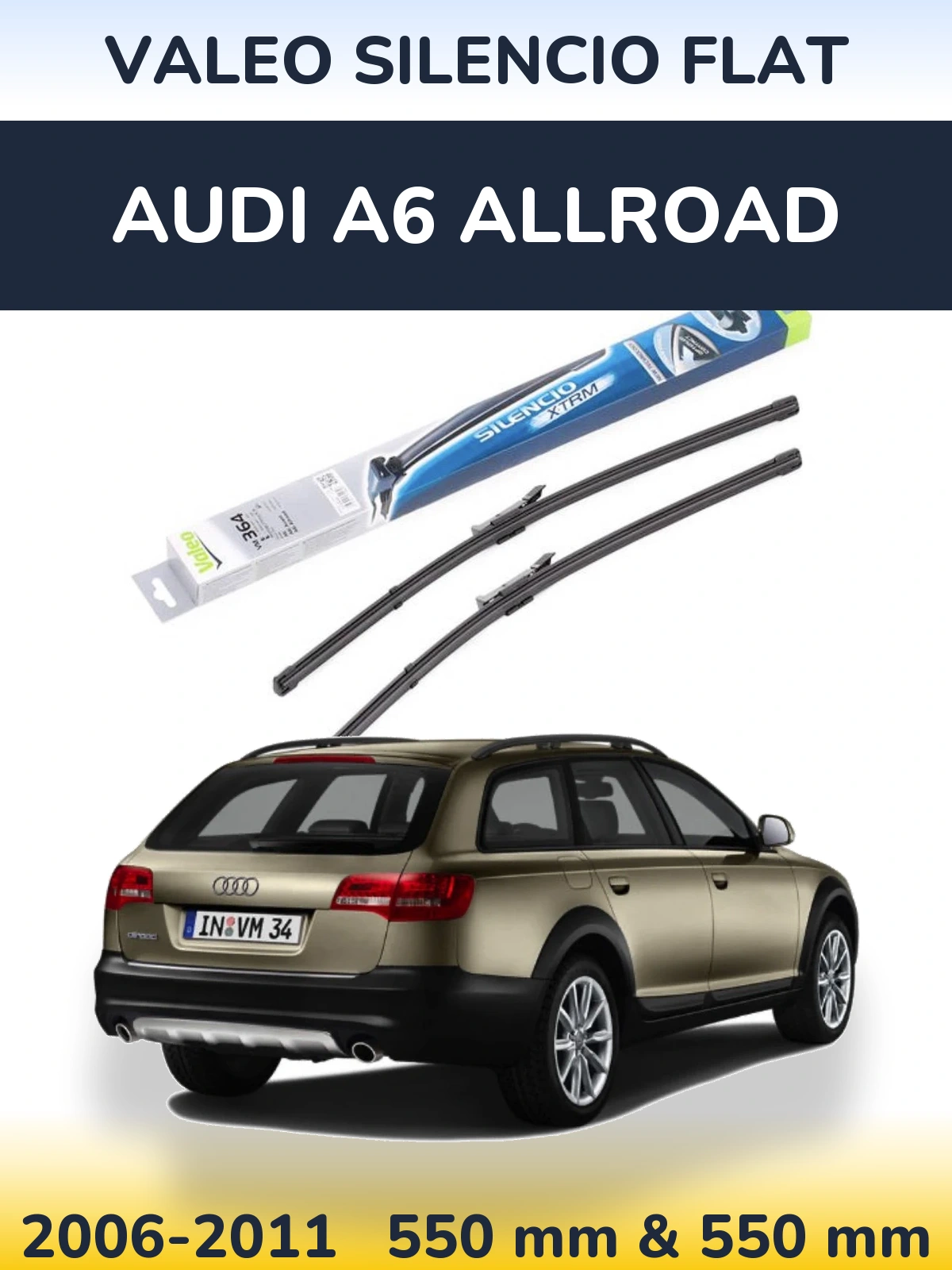 Ștergătoare Valeo Silencio Flat pentru Audi A6 Allroad
