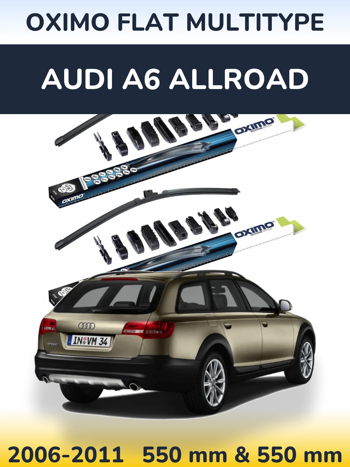 Ștergătoare Oximo Flat MultiTipe pentru Audi A6 Allroad