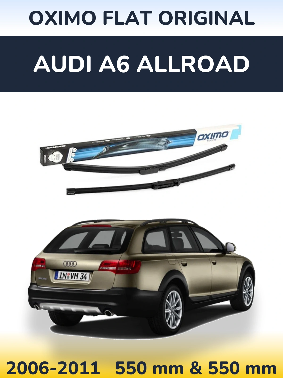 Ștergătoare Oximo Flat Original pentru Audi A6 Allroad