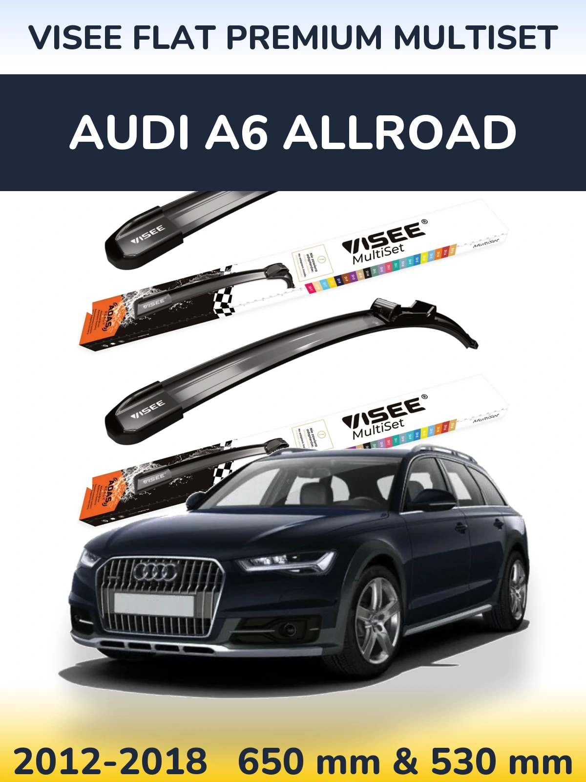 Ștergătoare VISEE FLAT PREMIUM MultiSet pentru Audi A6 Allroad