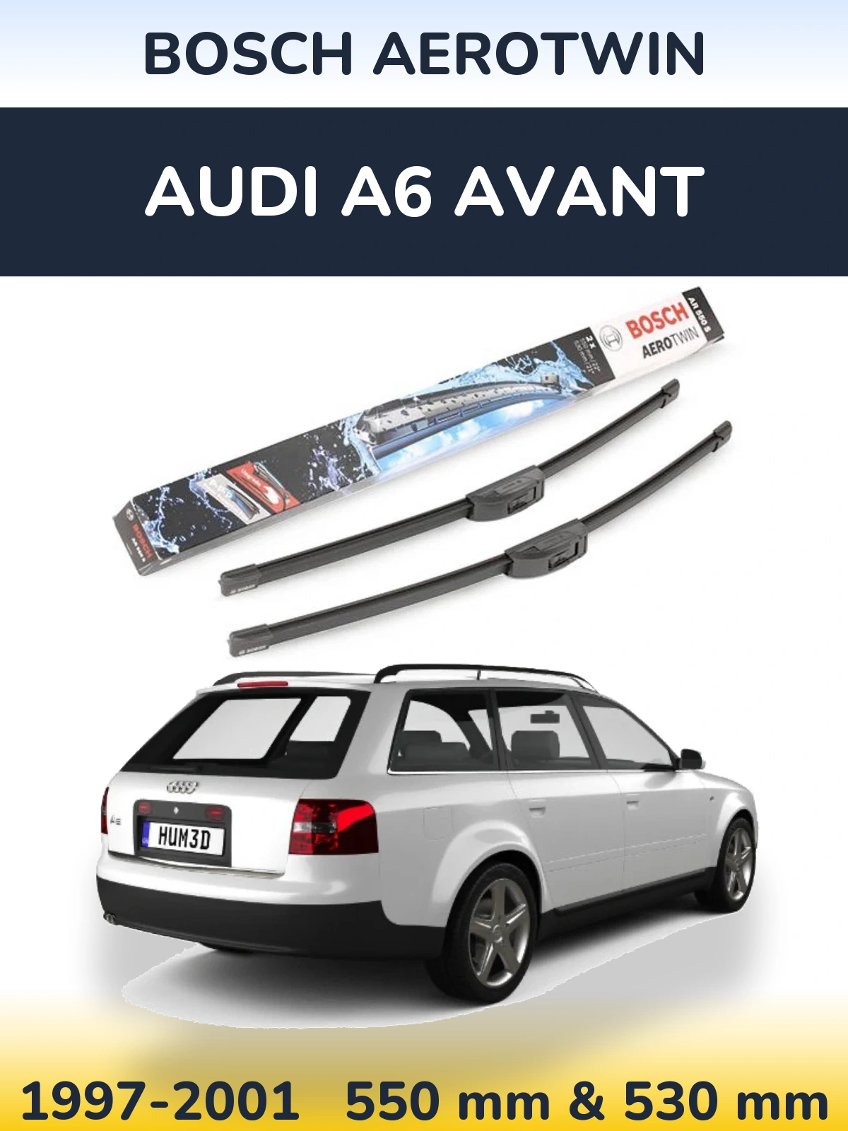 Ștergătoare BOSCH AeroTwin pentru Audi A6 Avant