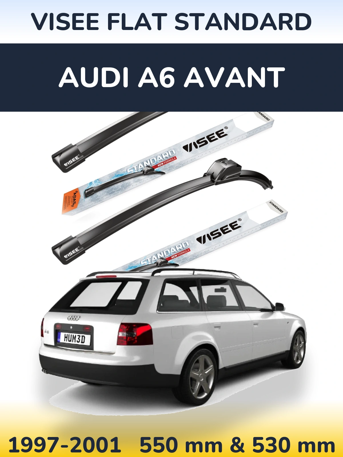 Ștergătoare VISEE FLAT STANDARD pentru Audi A6 Avant