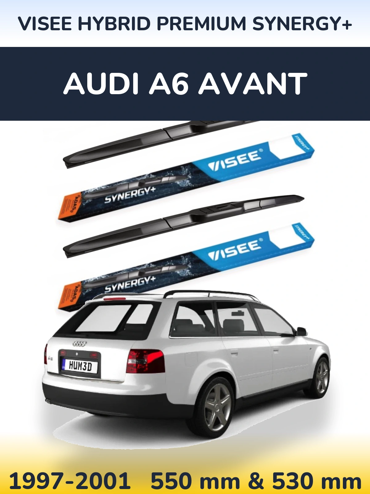 Ștergătoare VISEE HYBRID PREMIUM SYNERGY+ pentru Audi A6 Avant