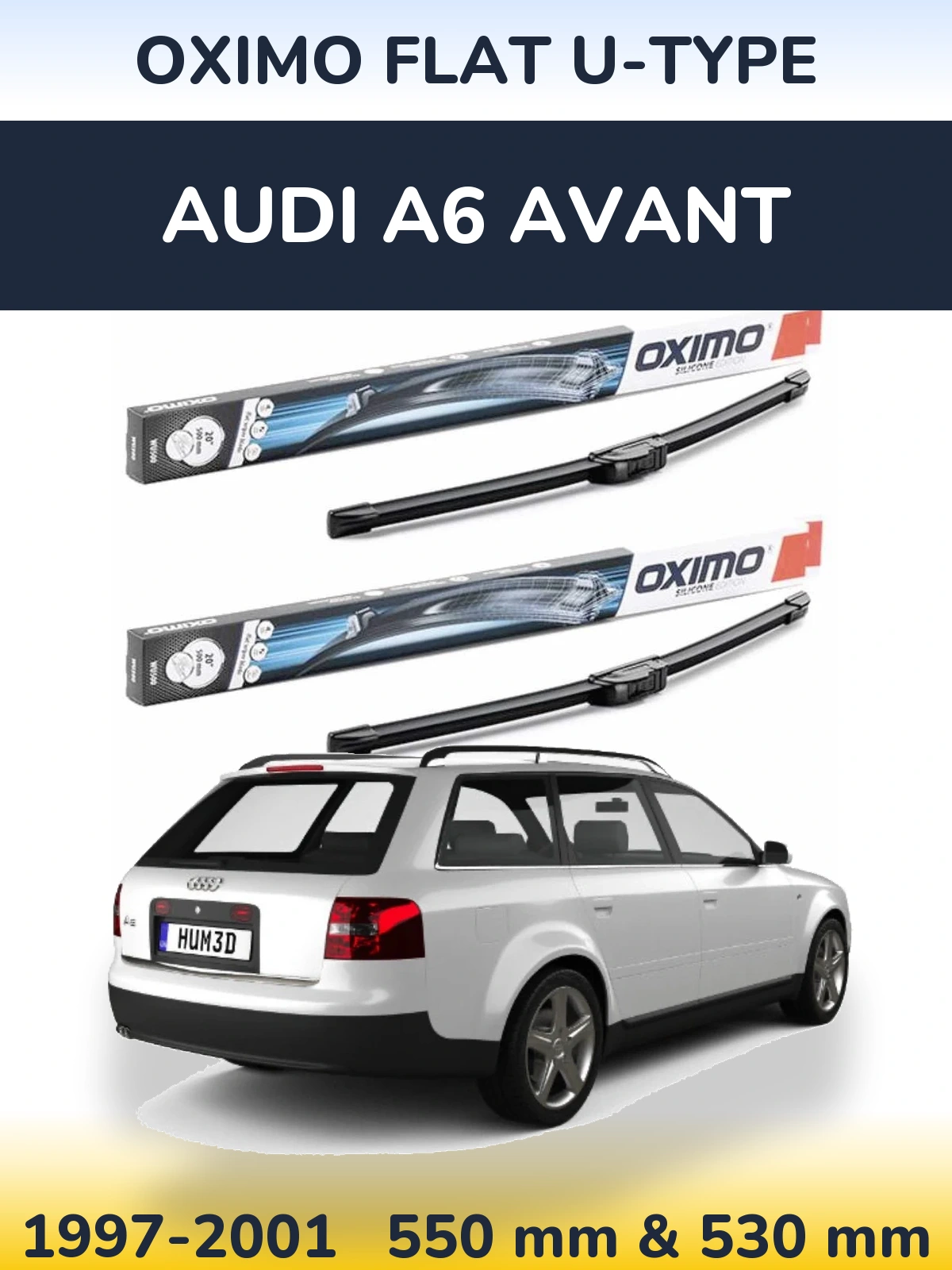 Ștergătoare Oximo Flat U-type pentru Audi A6 Avant