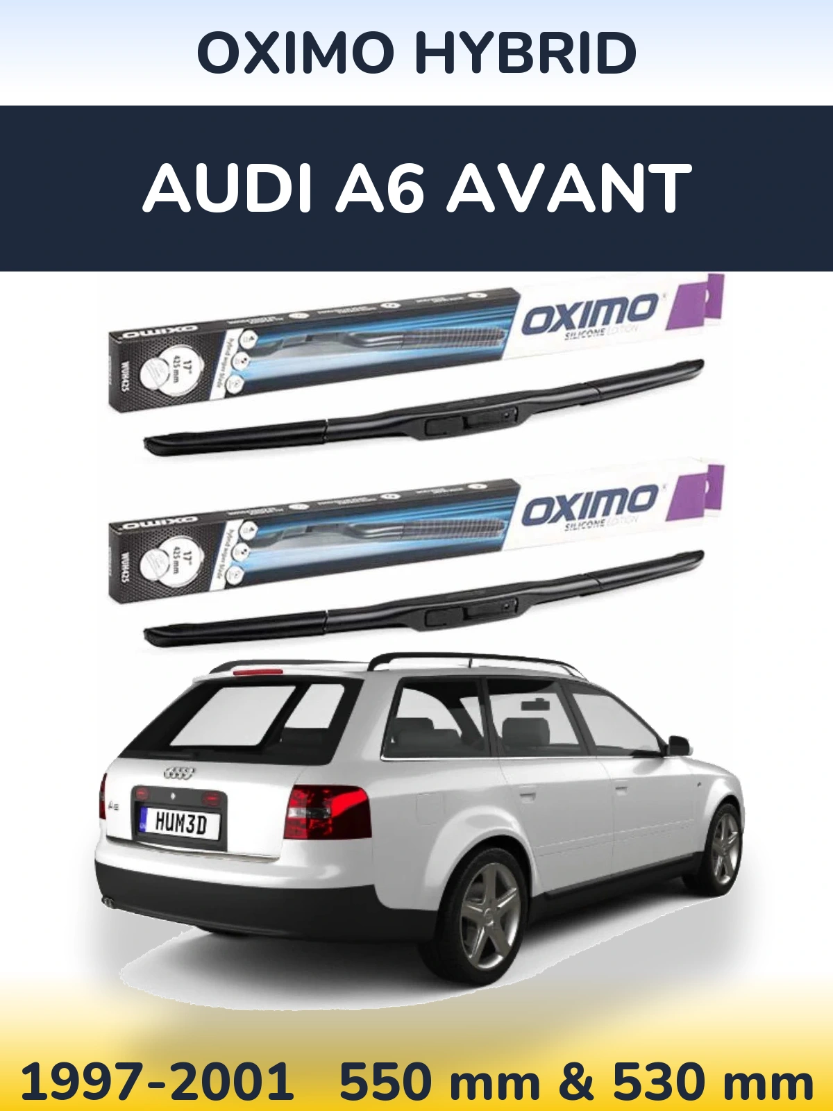 Ștergătoare Oximo Hybrid pentru Audi A6 Avant