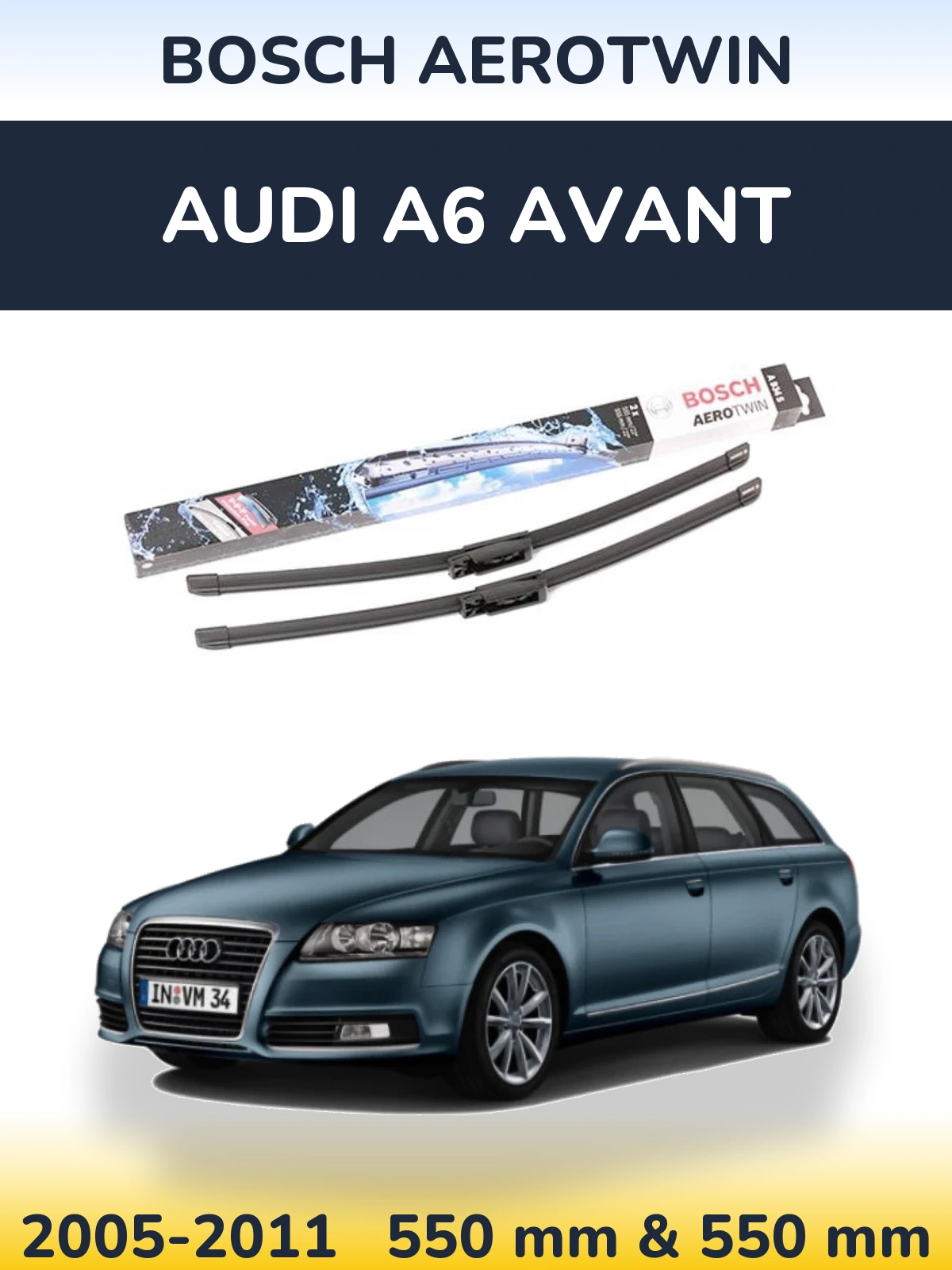 Ștergătoare BOSCH AeroTwin pentru Audi A6 Avant