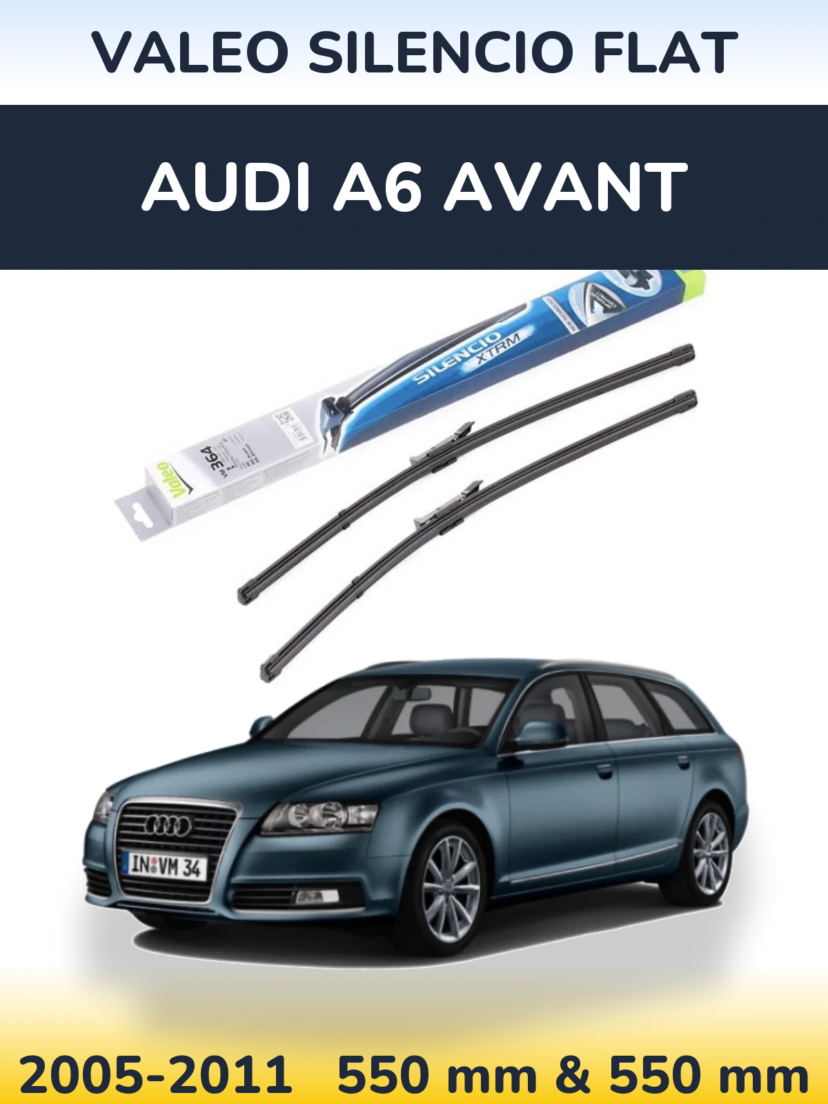Ștergătoare Valeo Silencio Flat pentru Audi A6 Avant