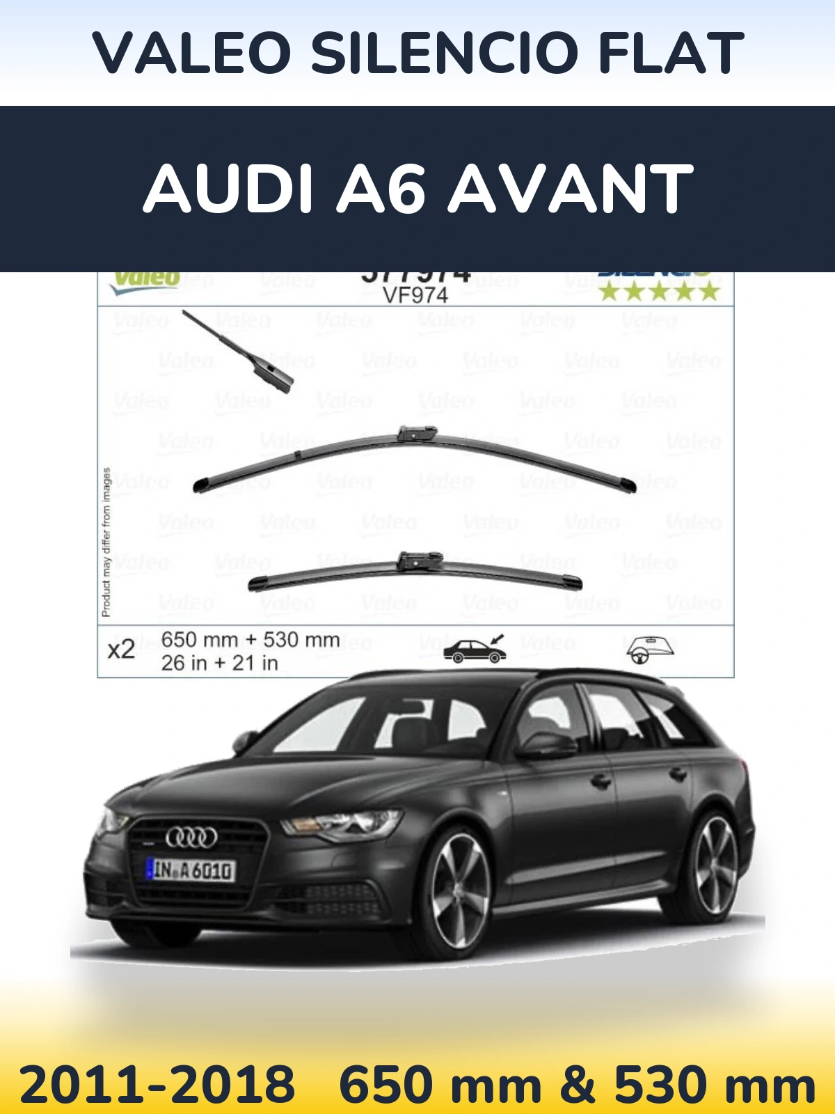 Ștergătoare Valeo Silencio Flat pentru Audi A6 Avant