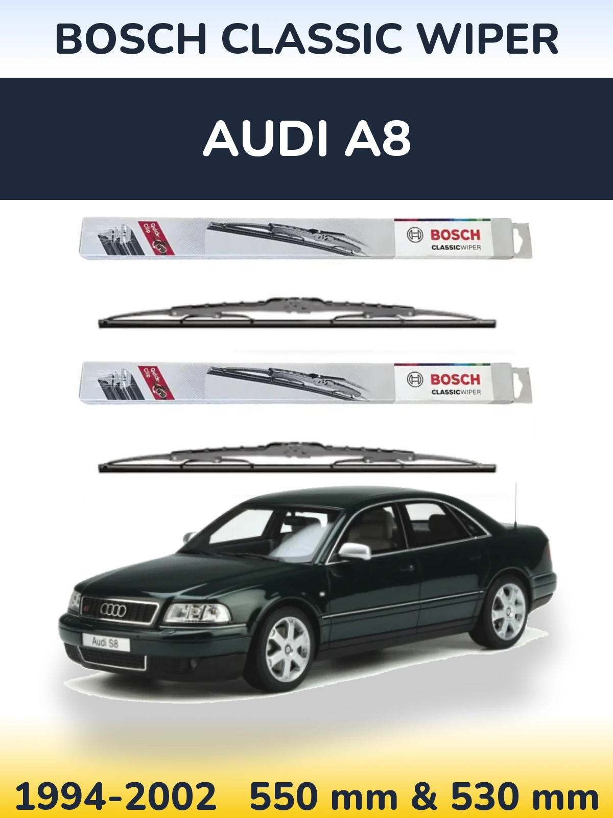 Ștergătoare BOSCH Classic Wiper pentru Audi A8