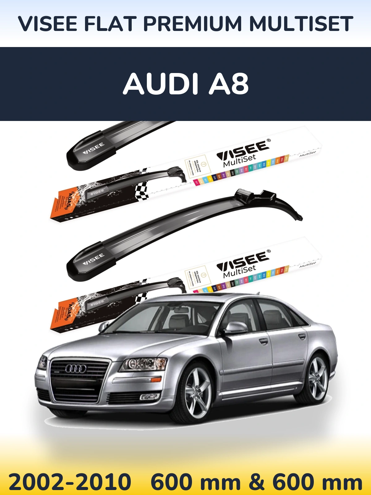 Ștergătoare VISEE FLAT PREMIUM MultiSet pentru Audi A8