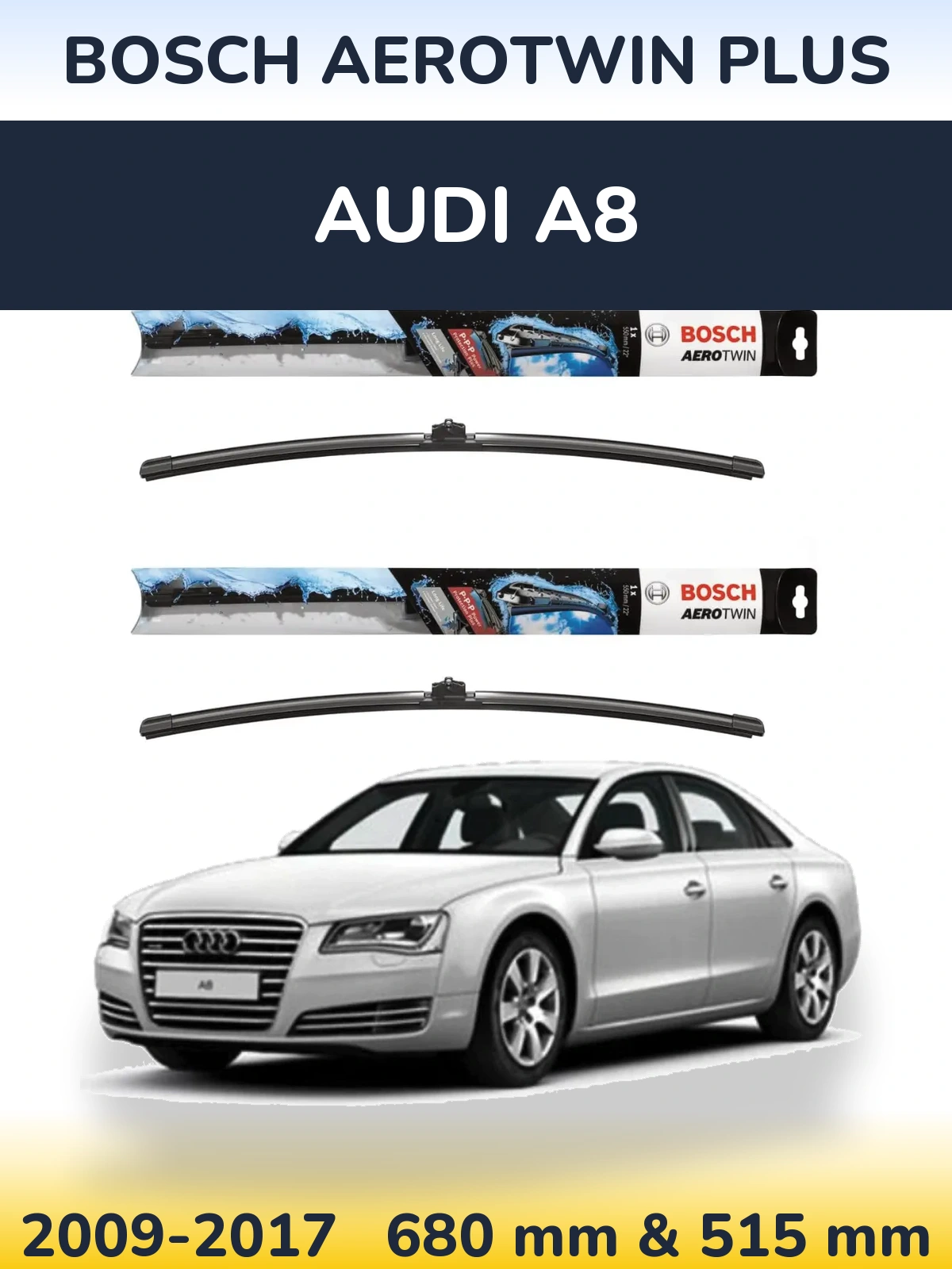 Ștergătoare BOSCH AeroTwin Plus pentru Audi A8