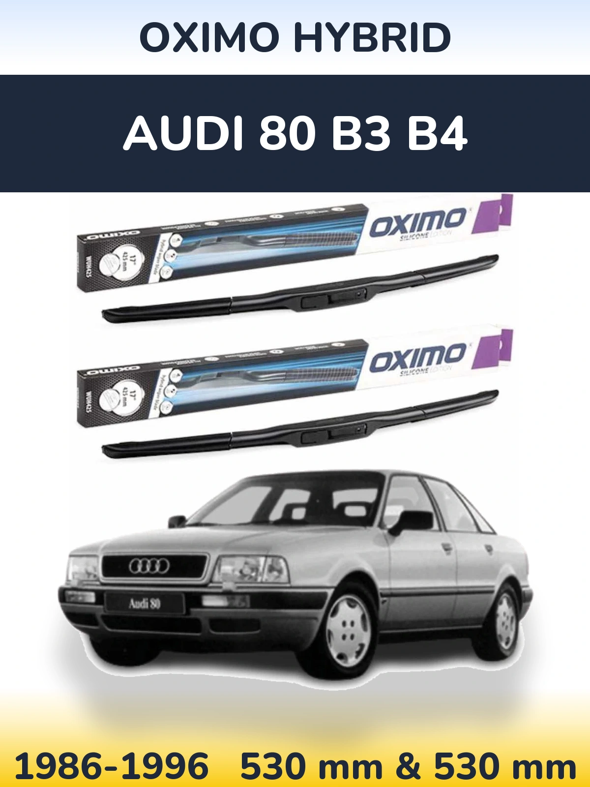 Ștergătoare Oximo Hybrid pentru Audi 80 B3 B4