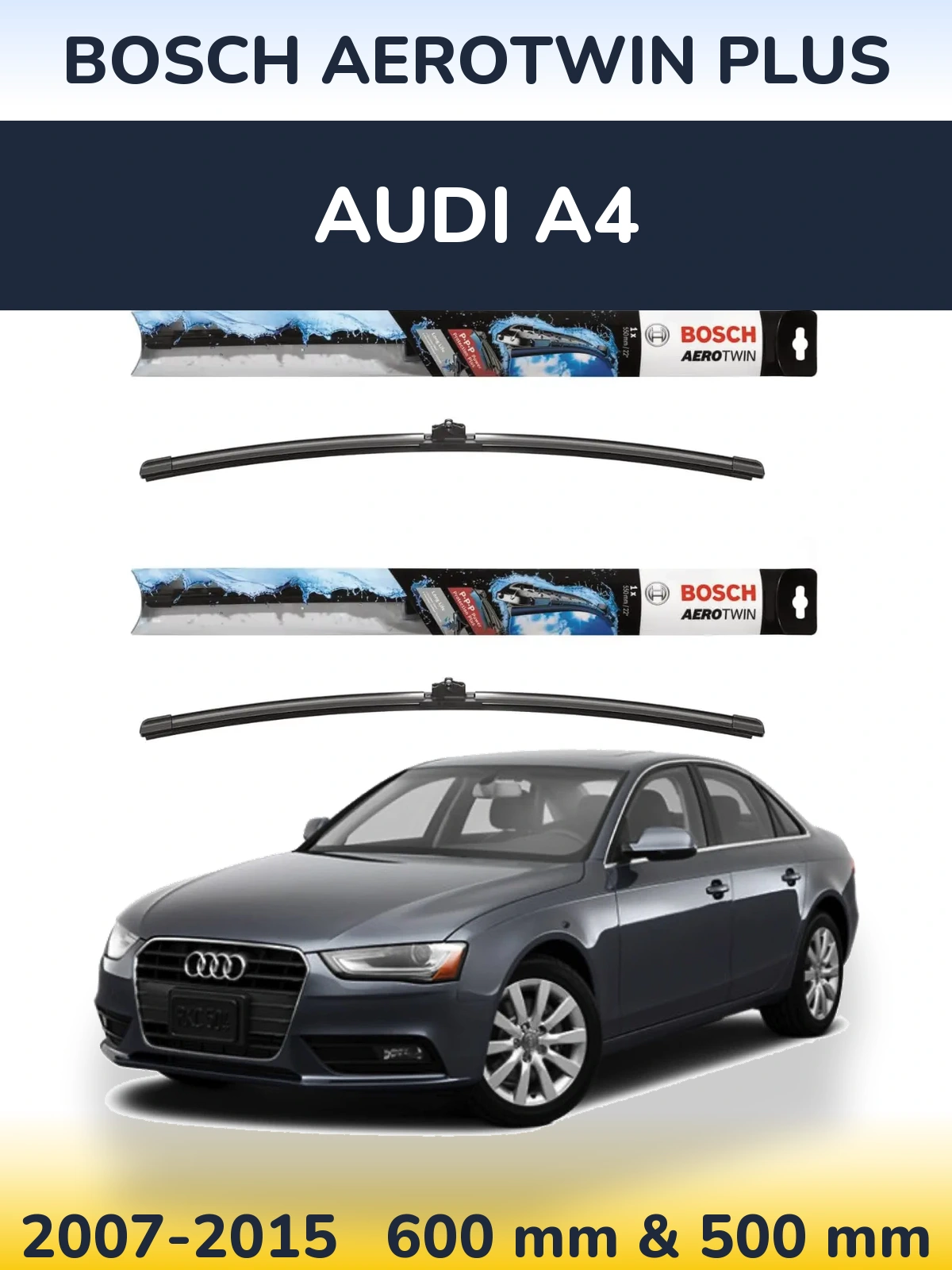Ștergătoare BOSCH AeroTwin Plus pentru Audi A4