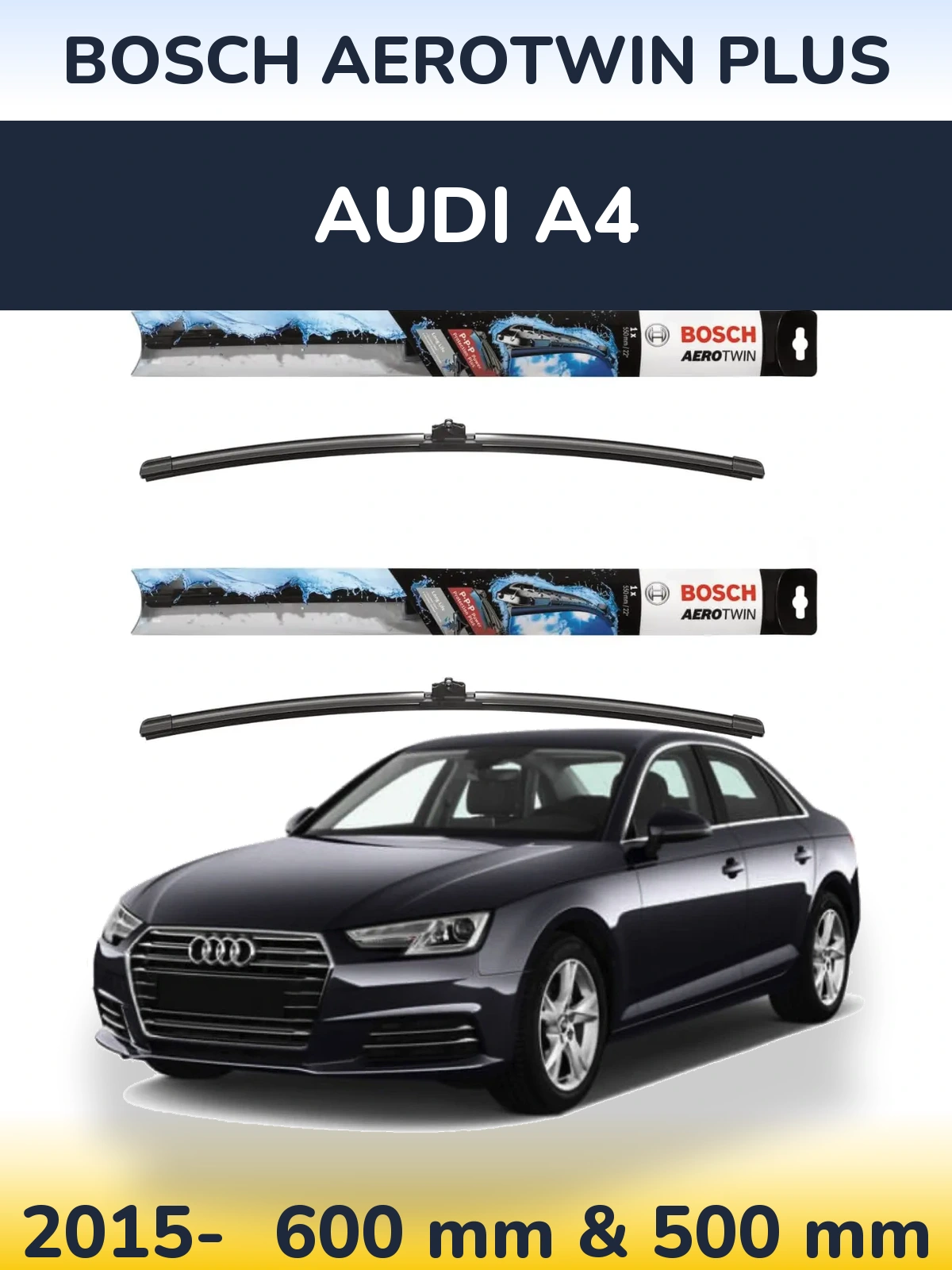 Ștergătoare BOSCH AeroTwin Plus pentru Audi A4