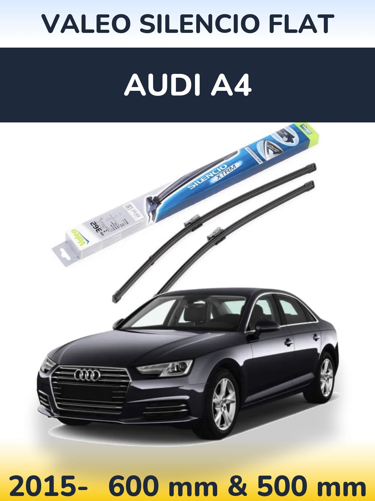 Ștergătoare Valeo Silencio Flat pentru Audi A4