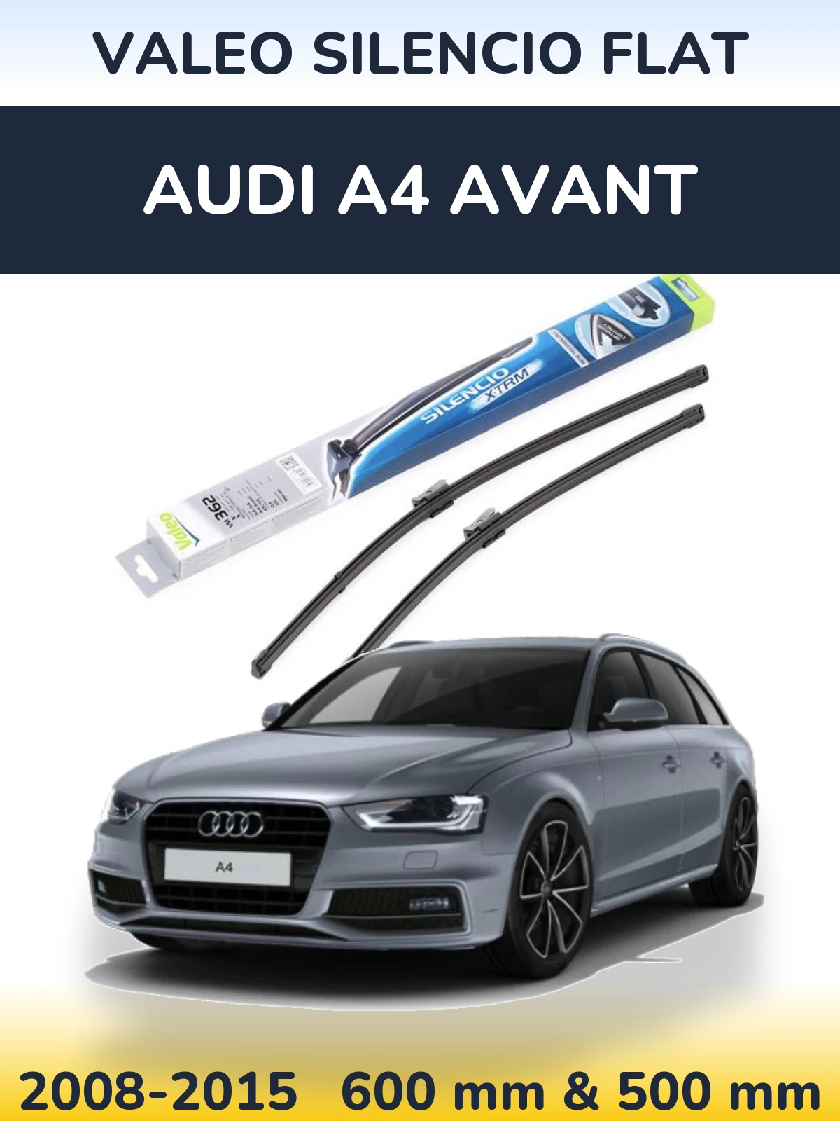 Ștergătoare Valeo Silencio Flat pentru Audi A4 Avant