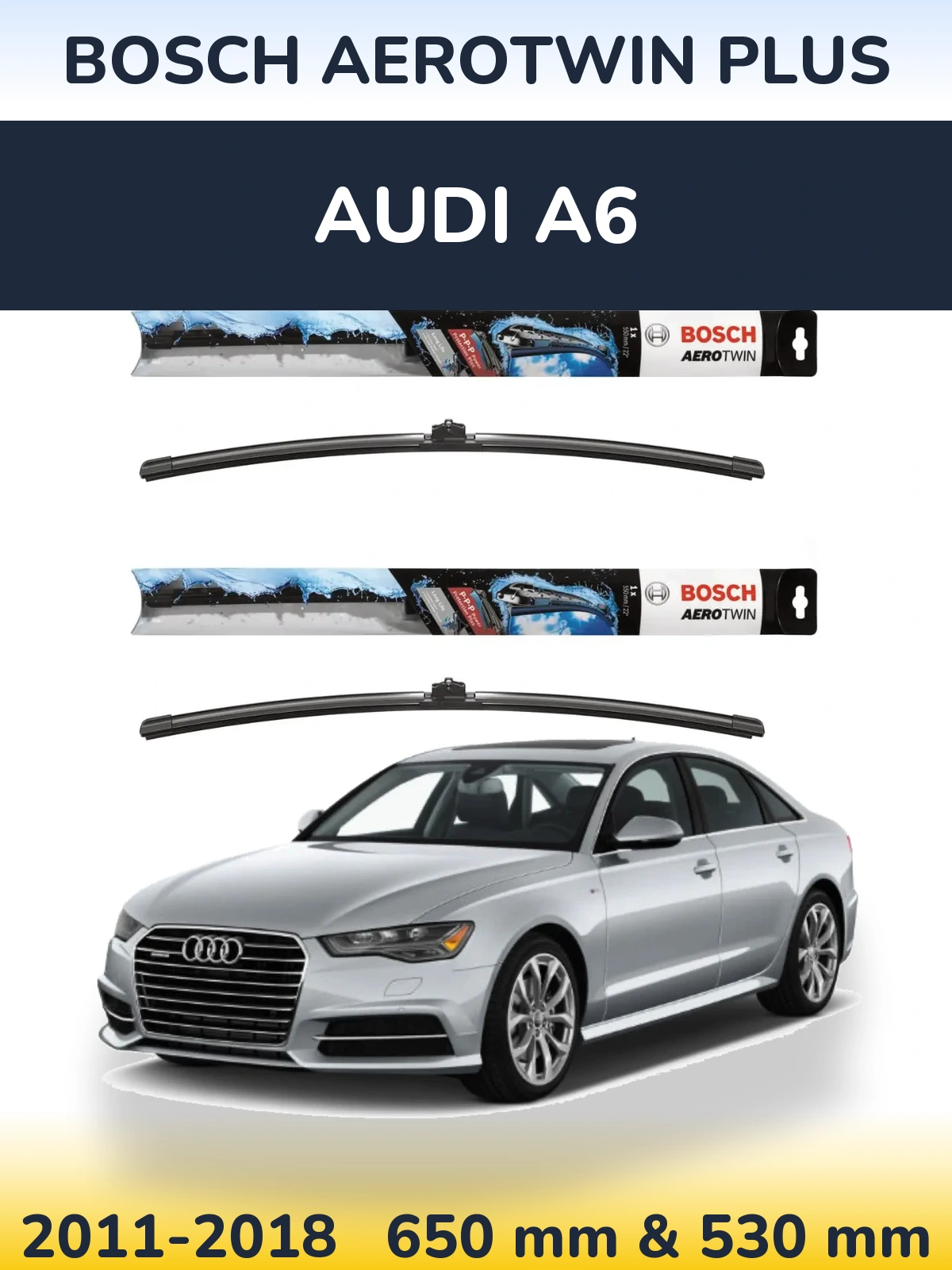 Ștergătoare BOSCH AeroTwin Plus pentru Audi A6