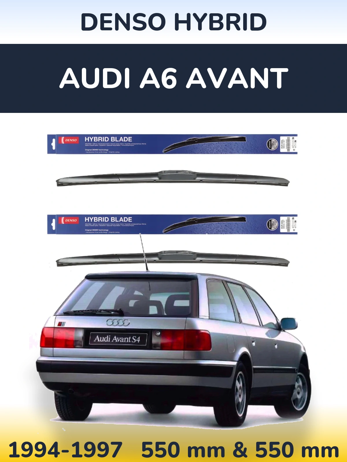 Ștergătoare Denso Hybrid pentru Audi A6 Avant