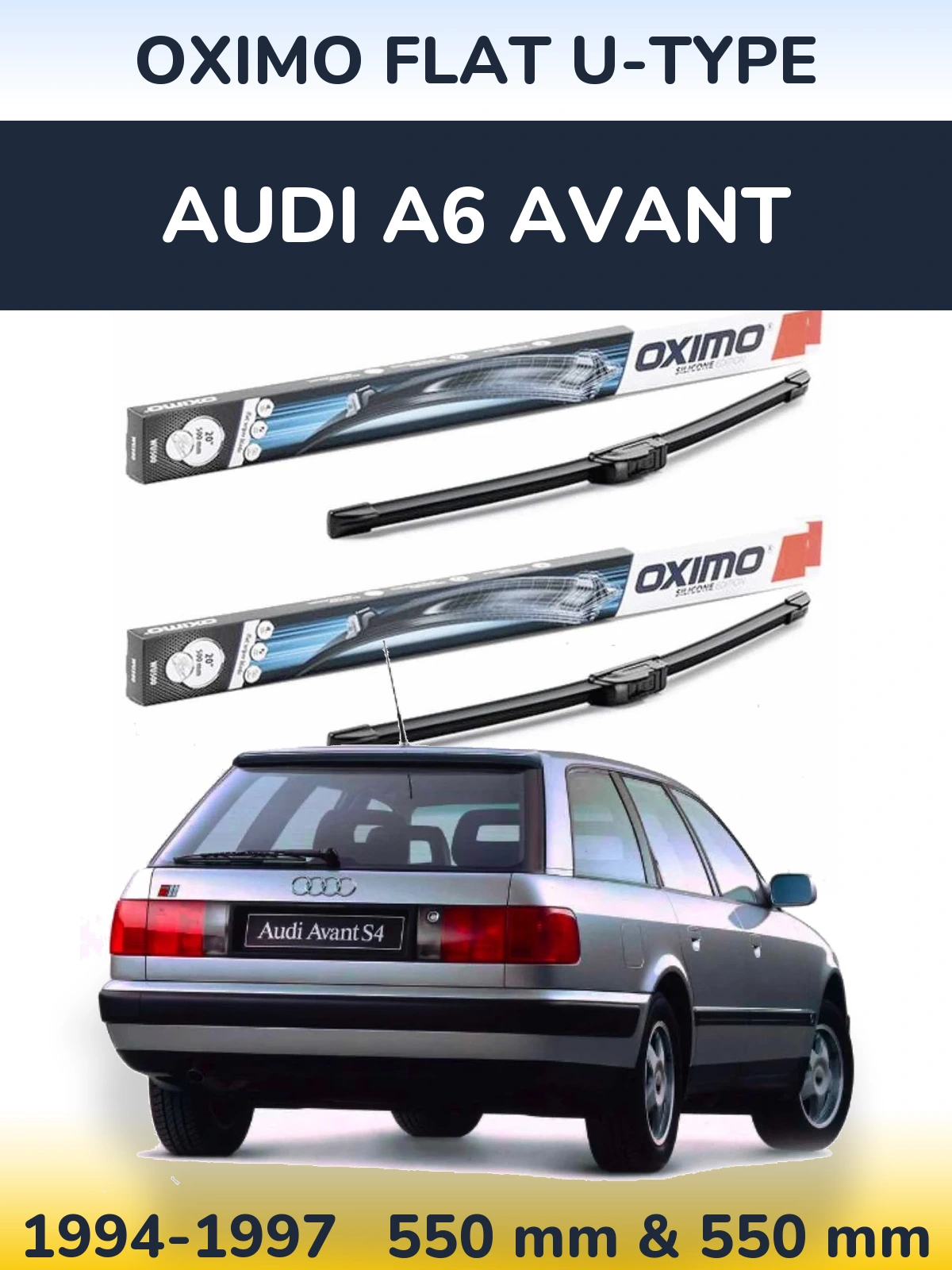 Ștergătoare Oximo Flat U-type pentru Audi A6 Avant