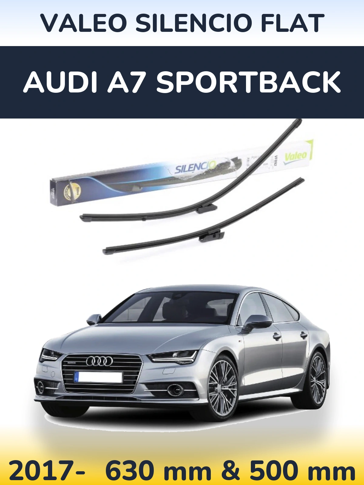 Ștergătoare Valeo Silencio Flat pentru Audi A7 Sportback