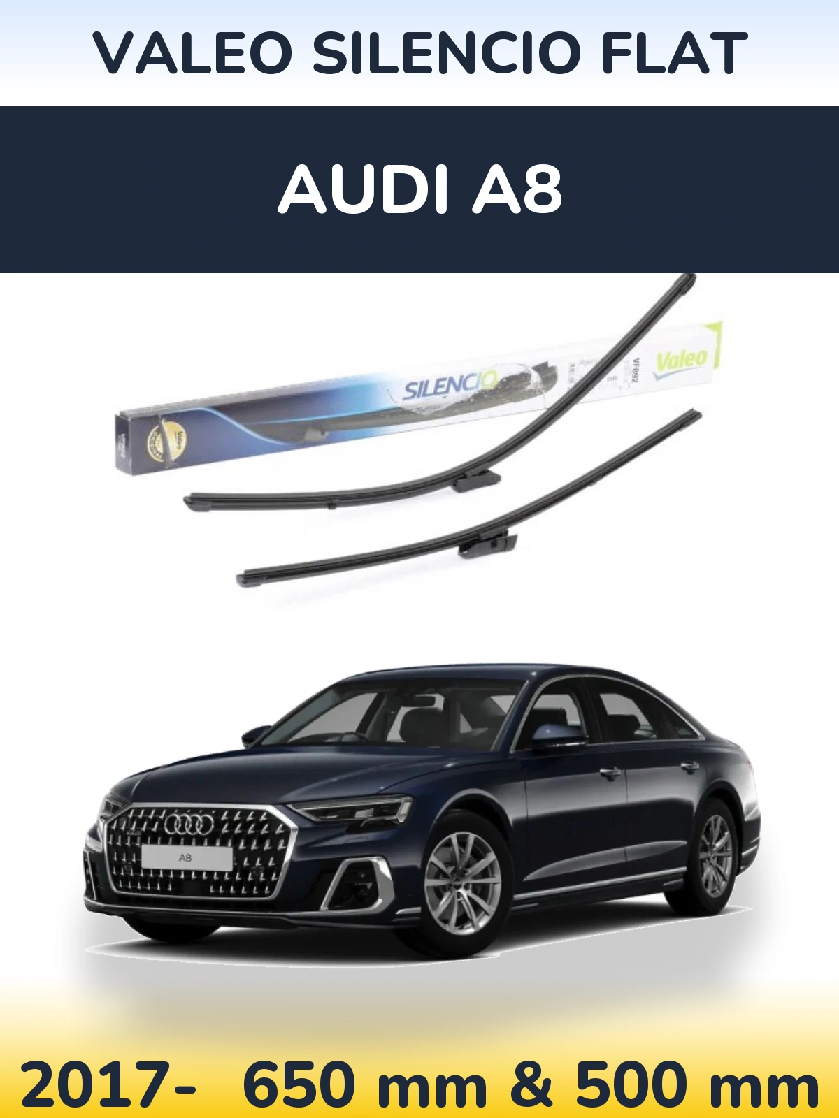 Ștergătoare Valeo Silencio Flat pentru Audi A8