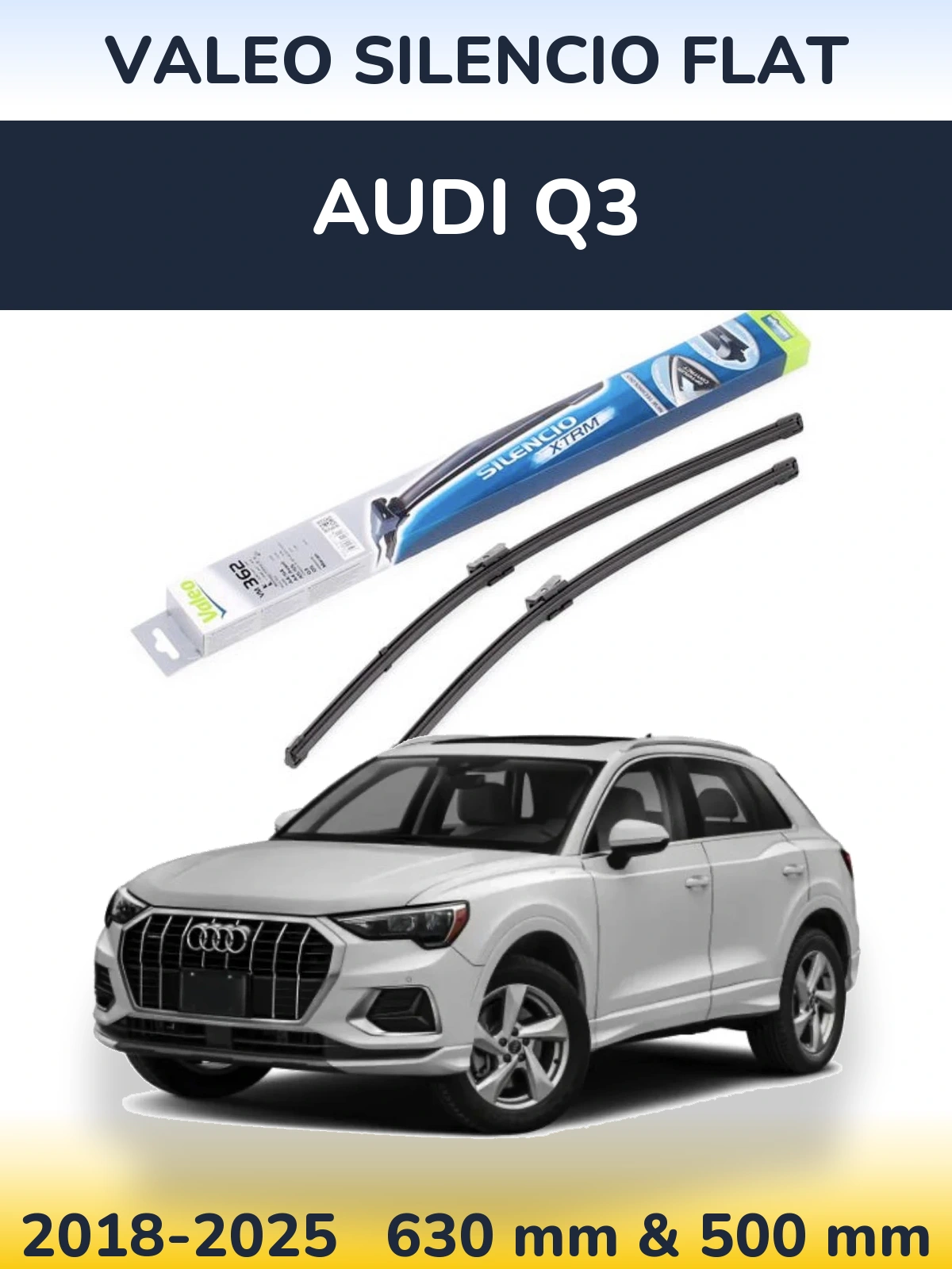 Ștergătoare Valeo Silencio Flat pentru Audi Q3