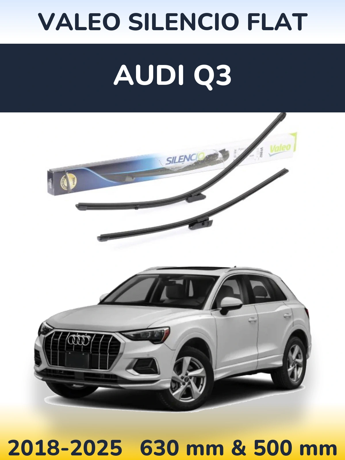 Ștergătoare Valeo Silencio Flat pentru Audi Q3