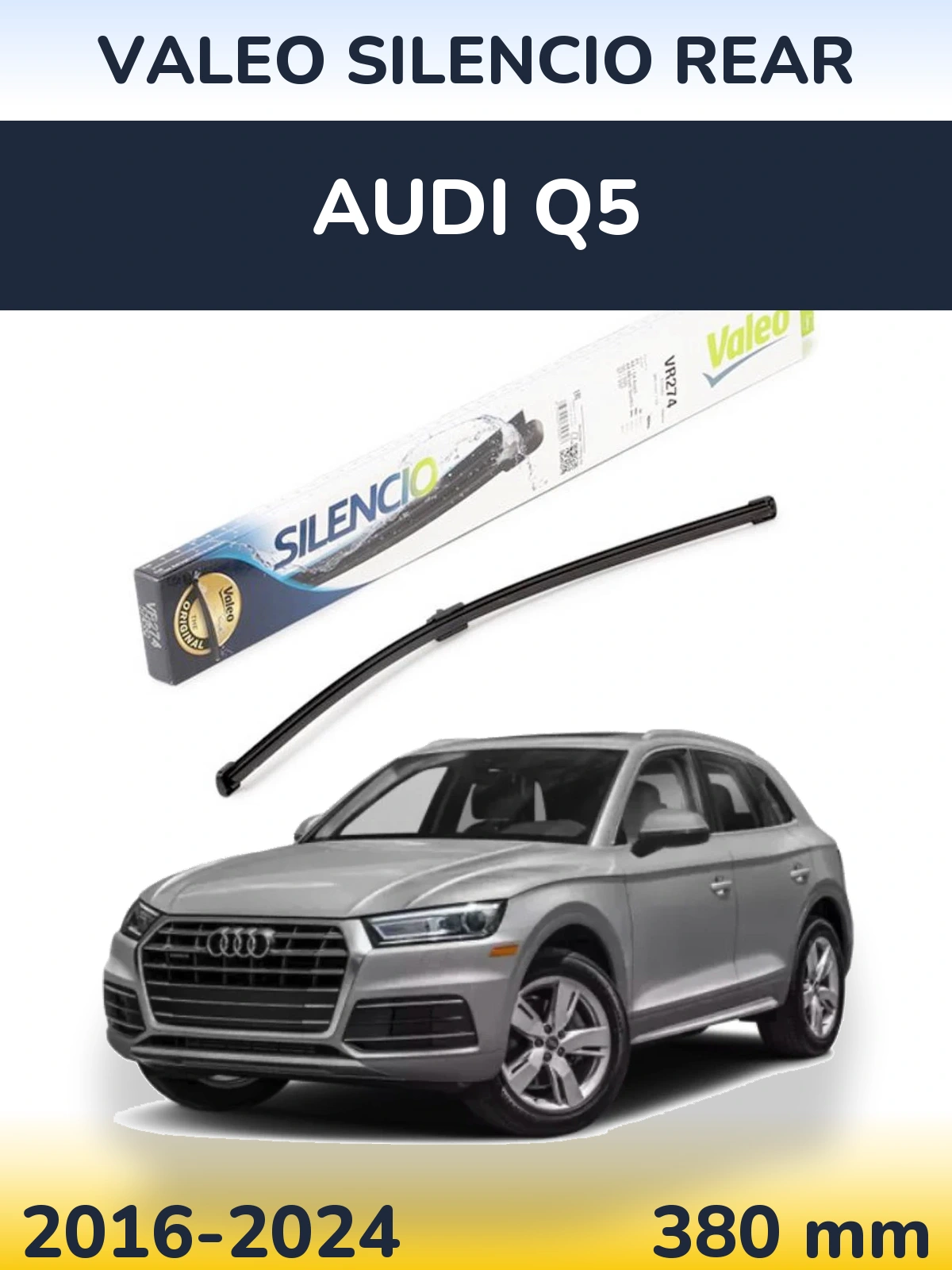 Задний дворник Valeo Silencio Rear 380 мм для Audi Q5 2016-2024