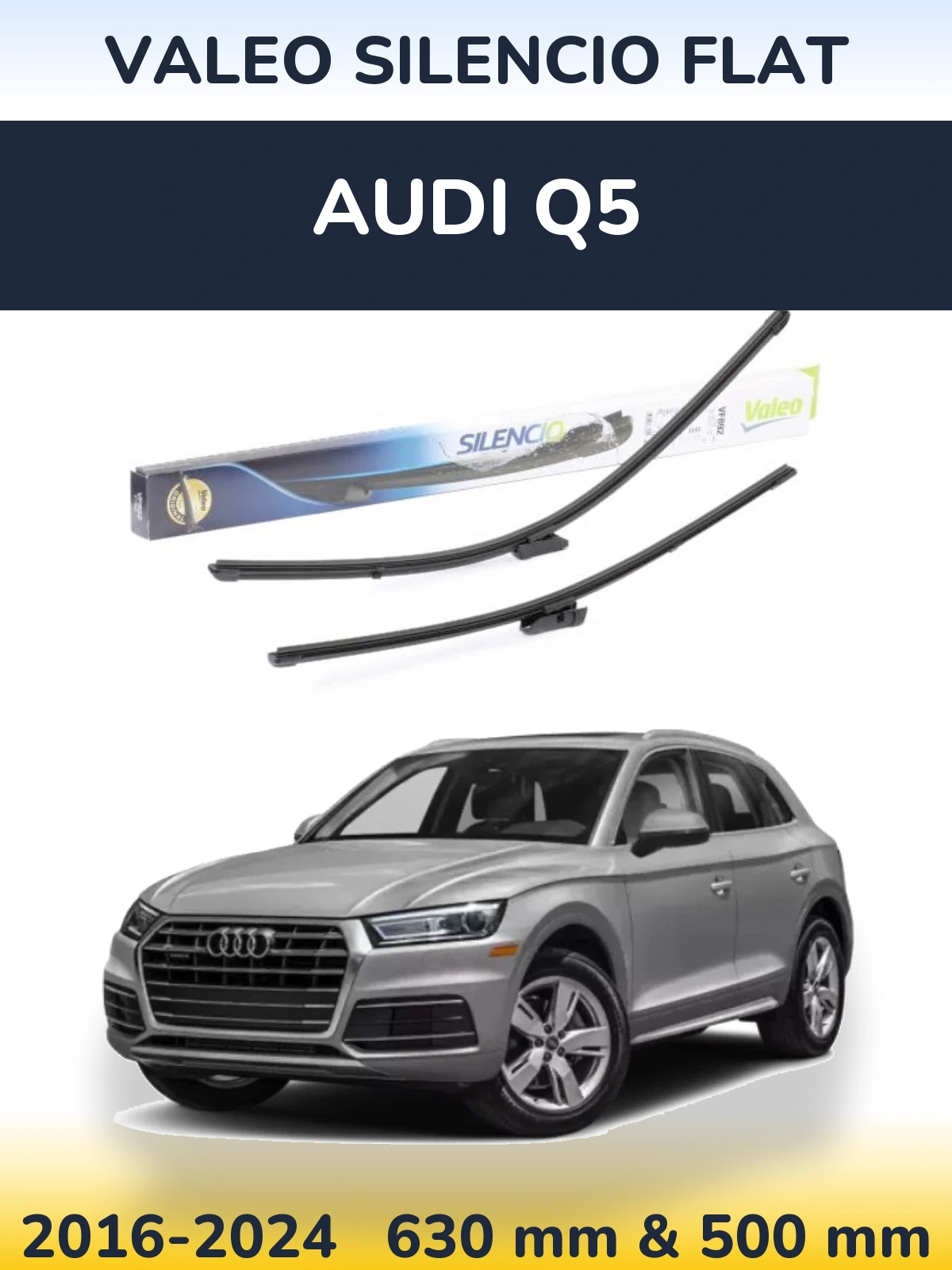 Ștergătoare Valeo Silencio Flat pentru Audi Q5
