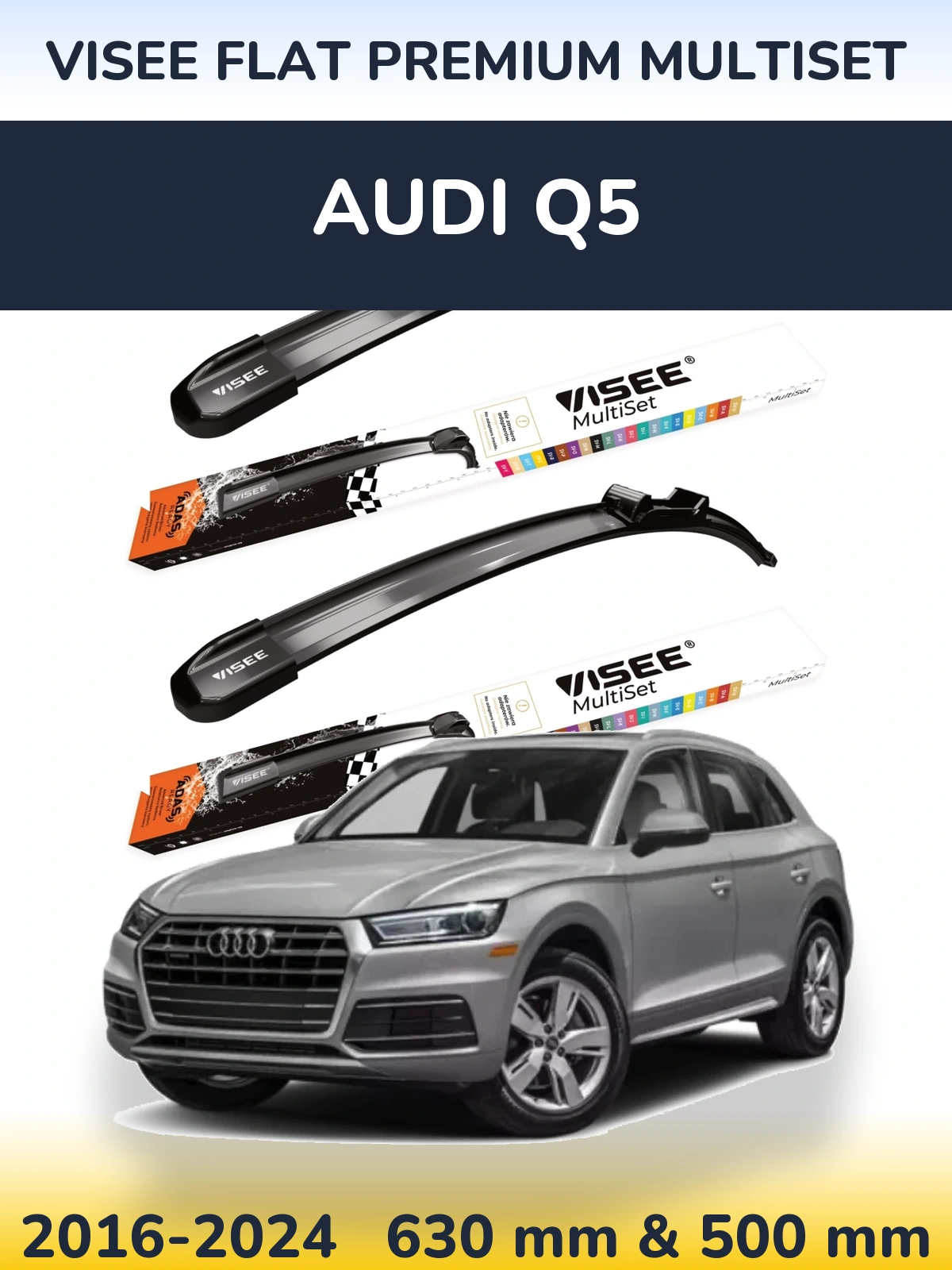 Ștergătoare VISEE FLAT PREMIUM MultiSet pentru Audi Q5
