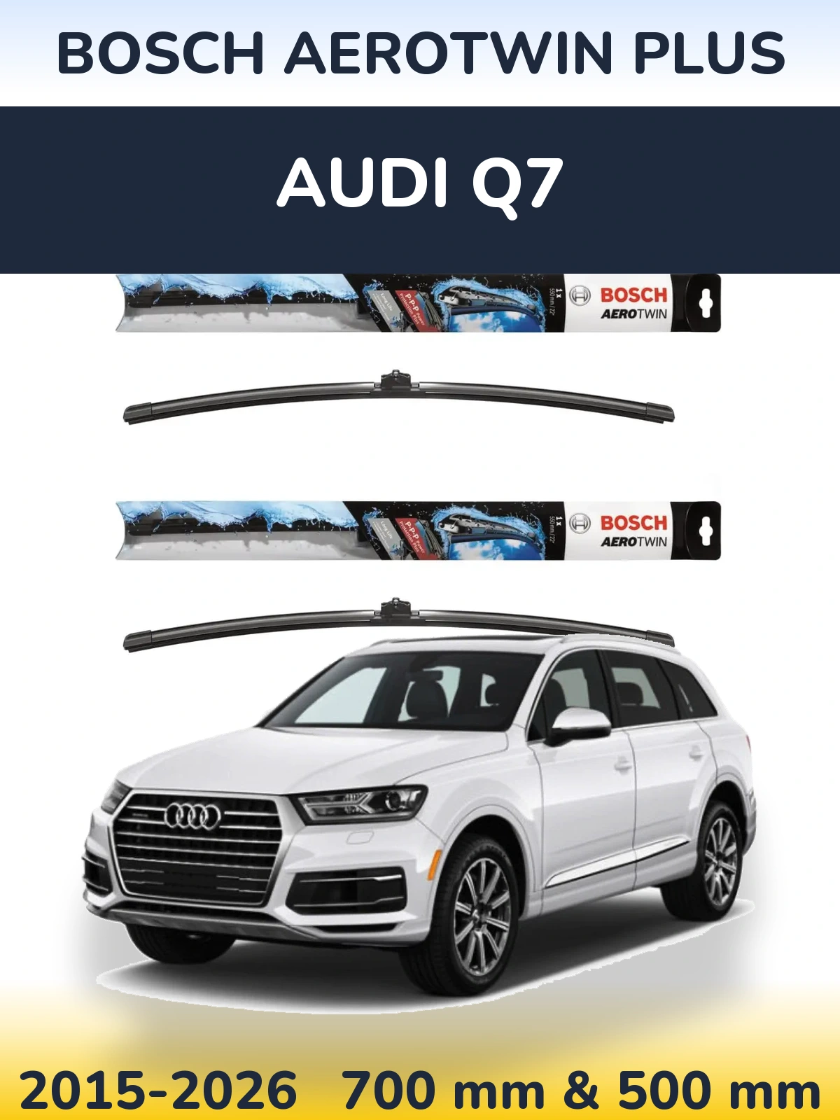 Ștergătoare BOSCH AeroTwin Plus pentru Audi Q7