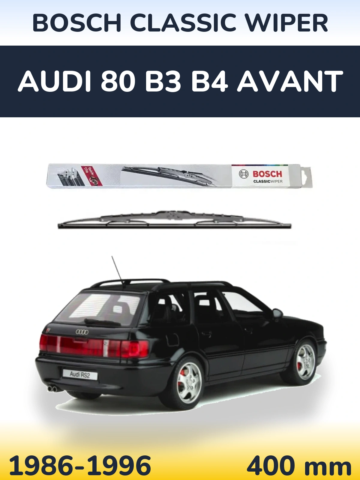 Ștergătoare BOSCH Classic Wiper pentru Audi 80 B3 B4 Avant