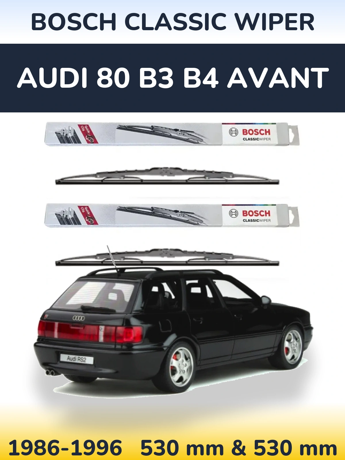 Ștergătoare BOSCH Classic Wiper pentru Audi 80 B3 B4 Avant