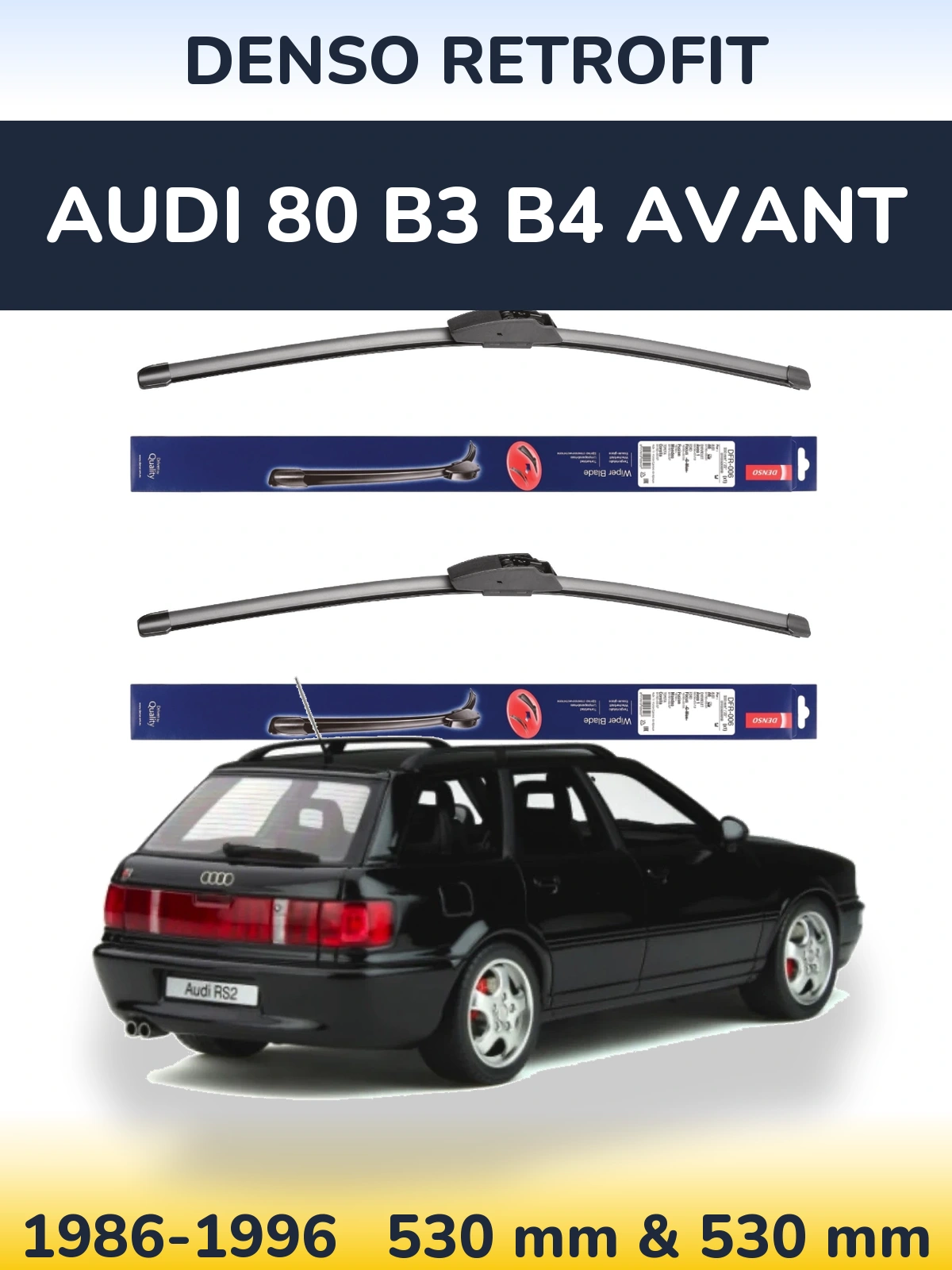 Ștergătoare Denso Retrofit pentru Audi 80 B3 B4 Avant