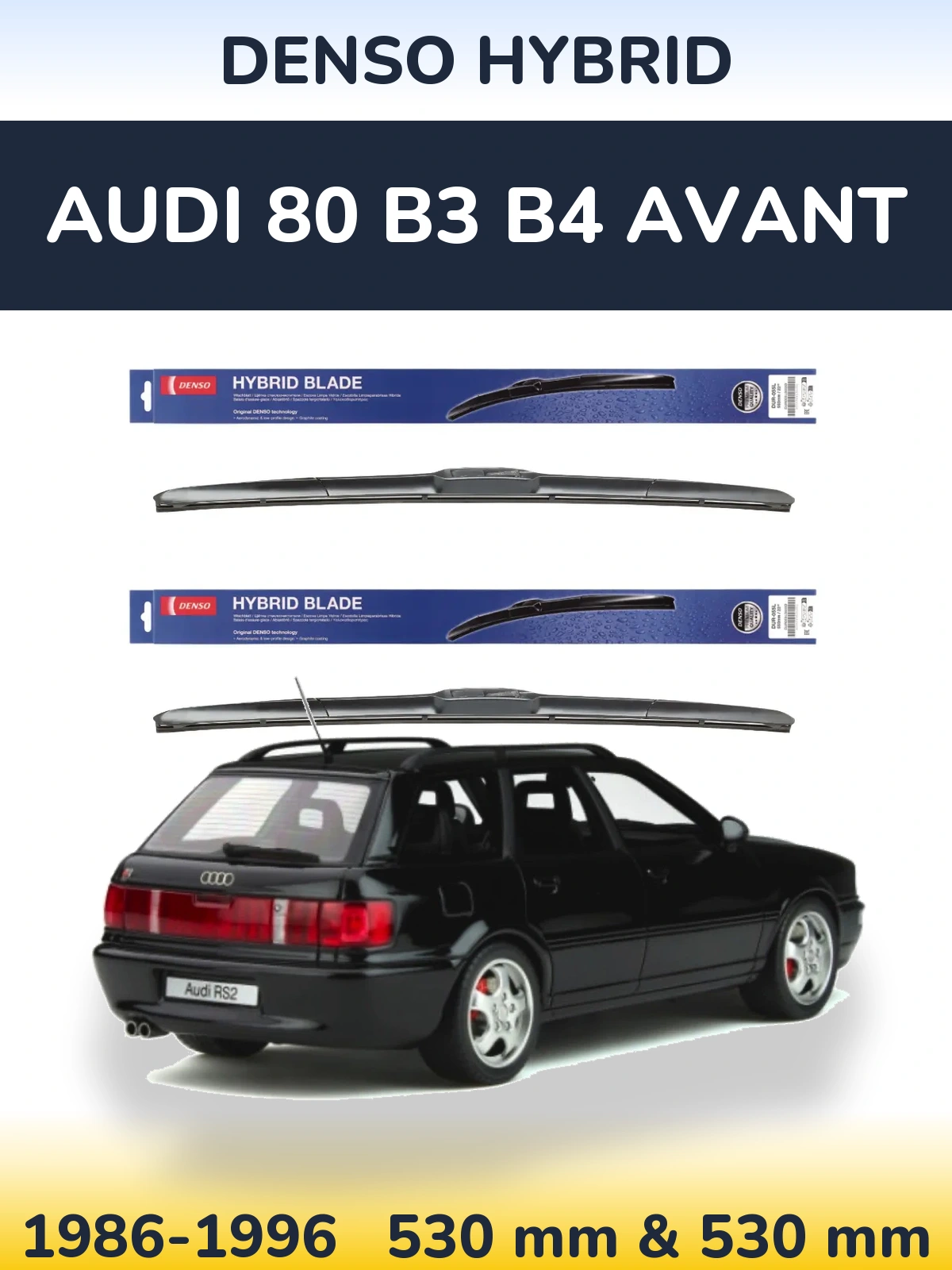 Ștergătoare Denso Hybrid pentru Audi 80 B3 B4 Avant
