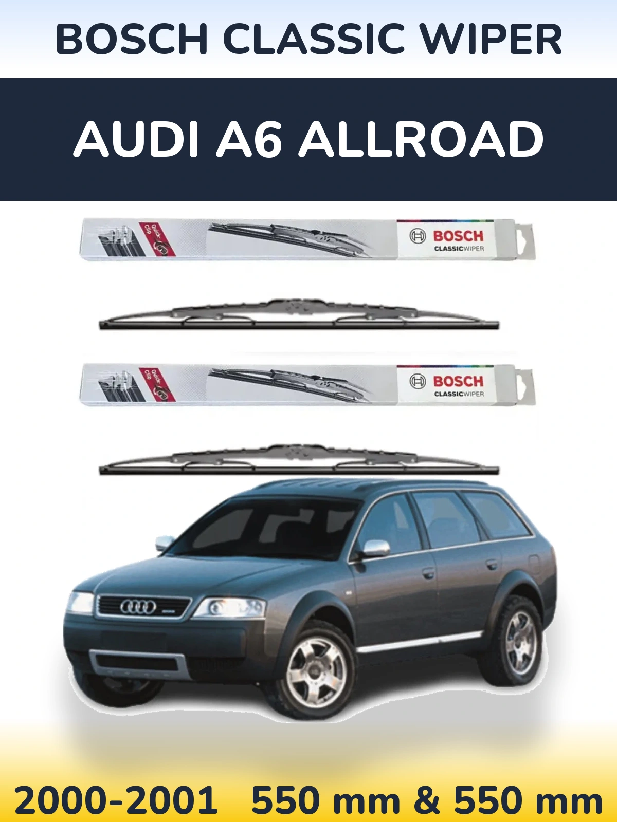 Ștergătoare BOSCH Classic Wiper pentru Audi A6 Allroad
