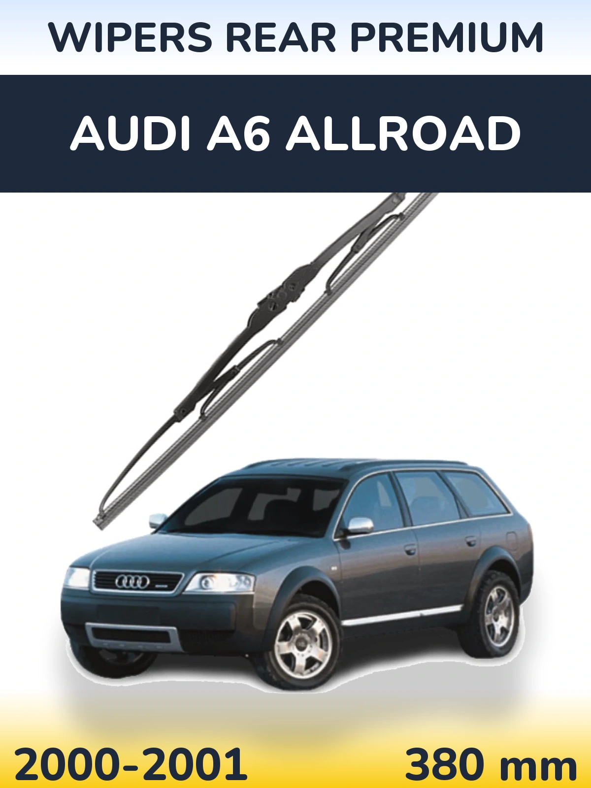 Rear wiper blade WIPERS REAR PREMIUM 380 mm for Audi A6 Allroad 2000-2001