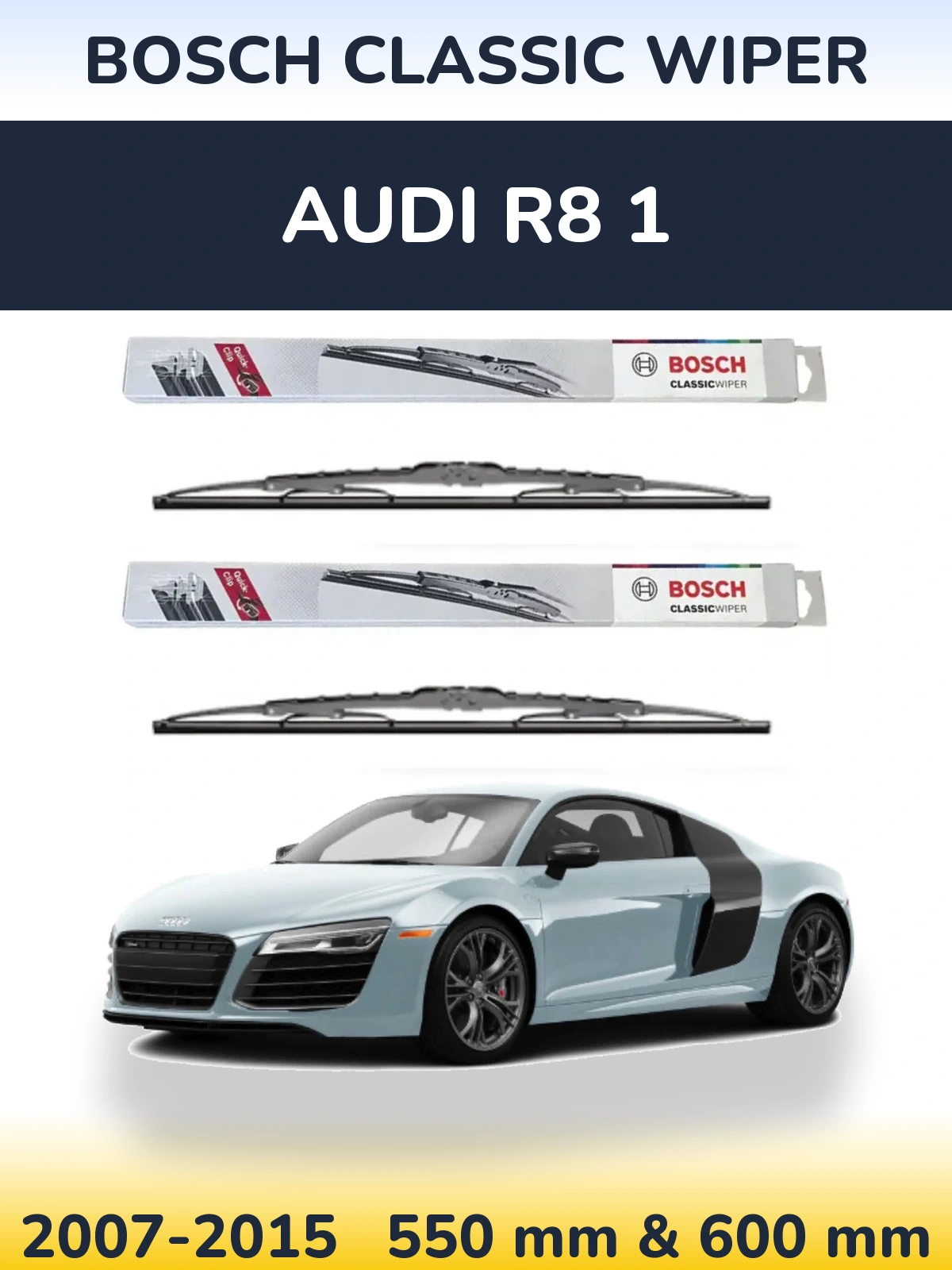 Ștergătoare BOSCH Classic Wiper pentru Audi R8 1