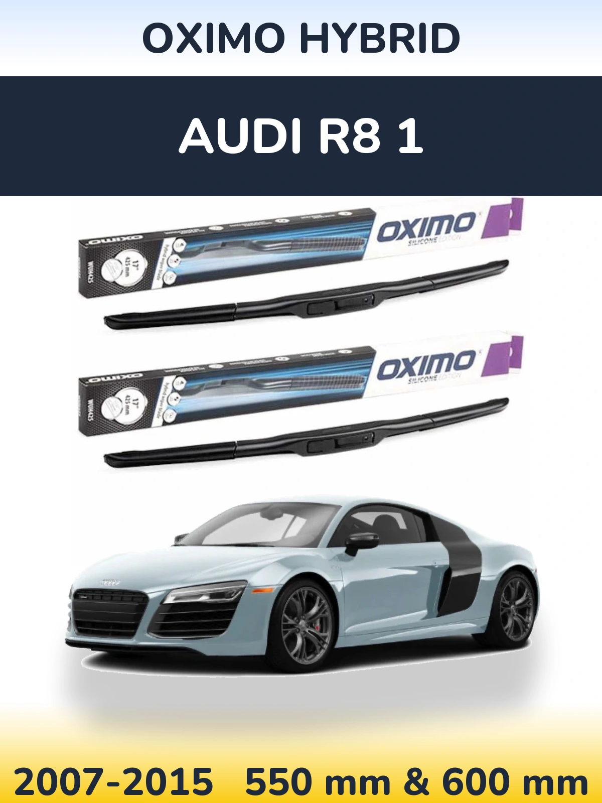 Ștergătoare Oximo Hybrid pentru Audi R8 1