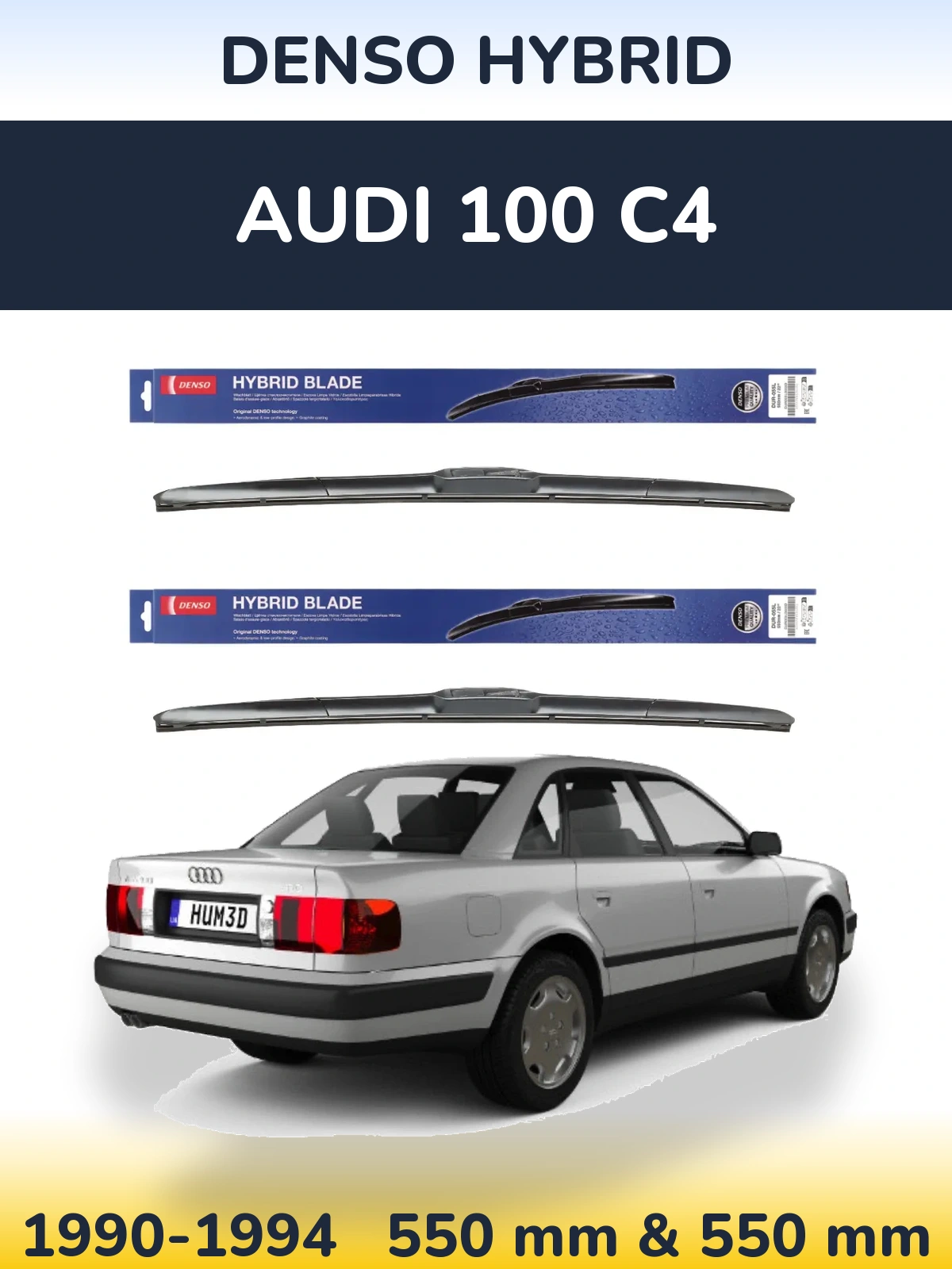 Ștergătoare Denso Hybrid pentru Audi 100 C4