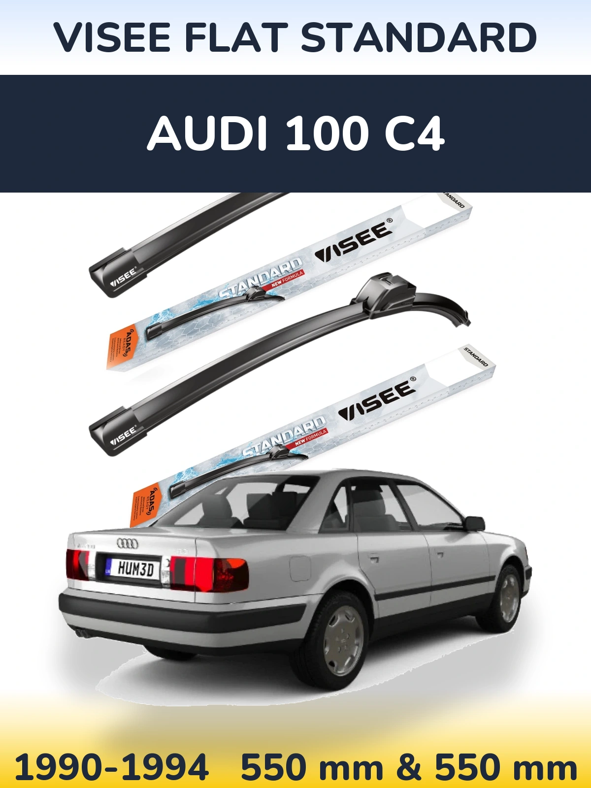 Ștergătoare VISEE FLAT STANDARD pentru Audi 100 C4