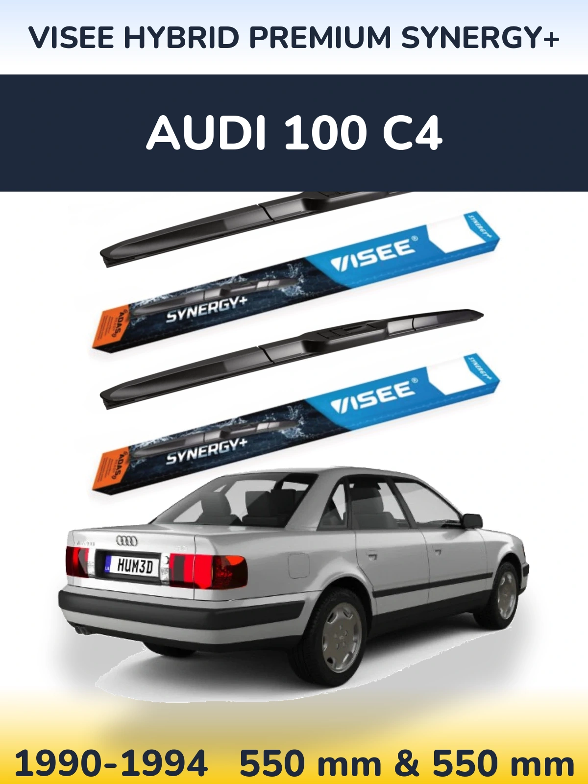 Ștergătoare VISEE HYBRID PREMIUM SYNERGY+ pentru Audi 100 C4