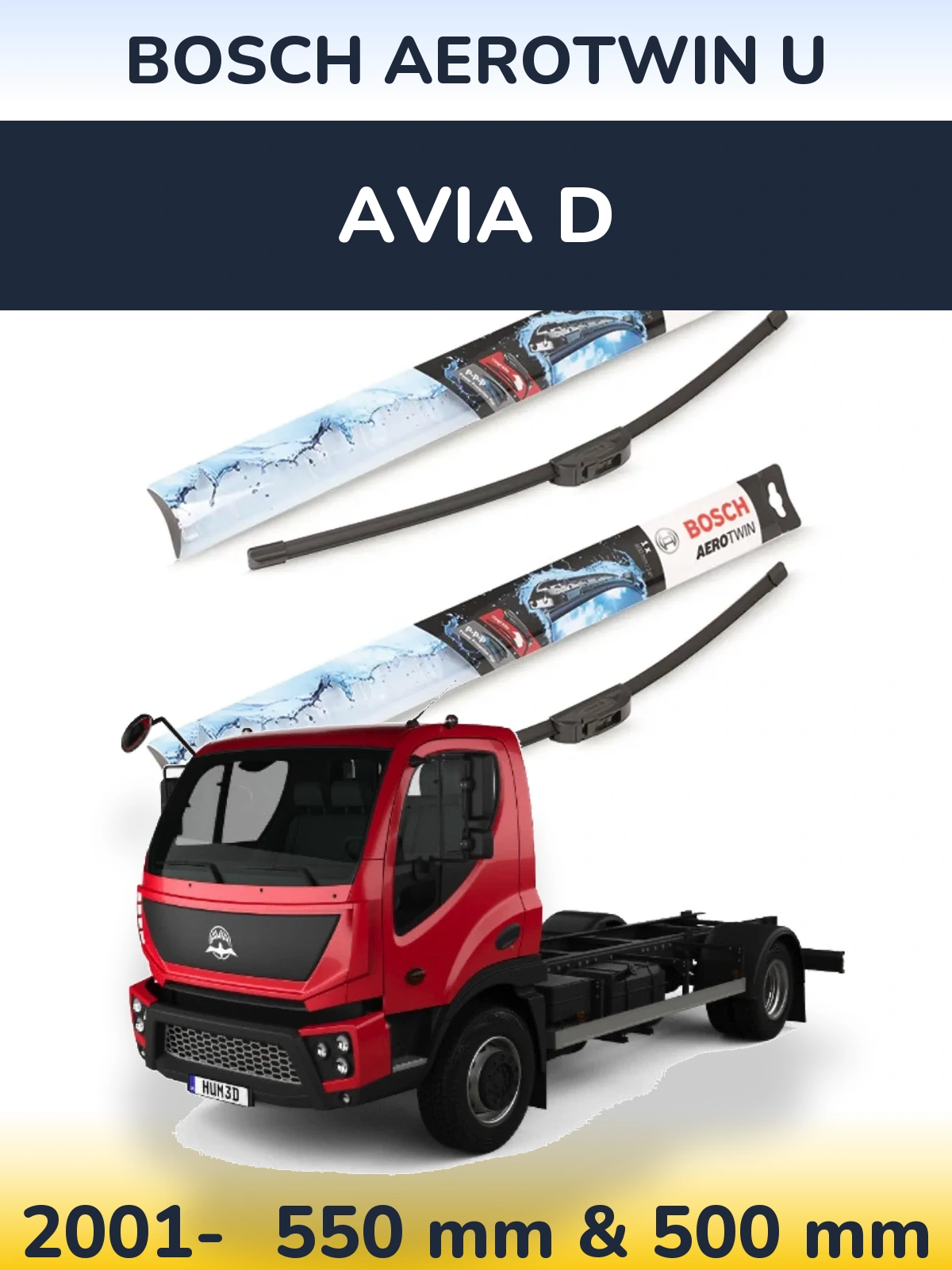 Ștergătoare BOSCH AeroTwin U pentru Avia D