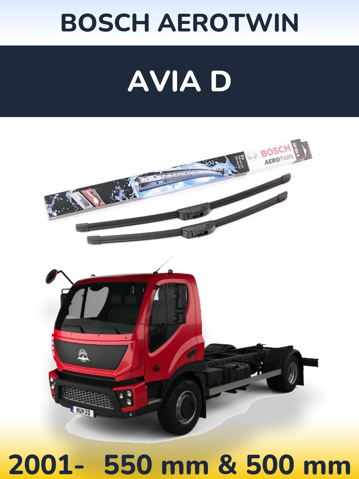 Ștergătoare BOSCH AeroTwin pentru Avia D