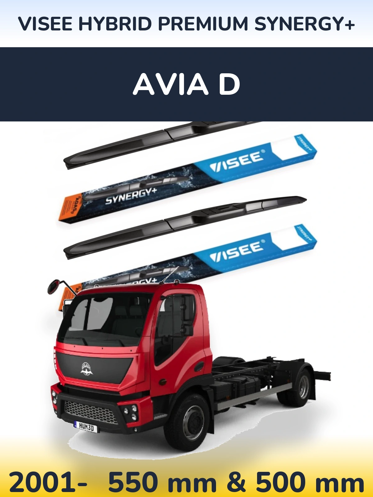 Ștergătoare VISEE HYBRID PREMIUM SYNERGY+ pentru Avia D